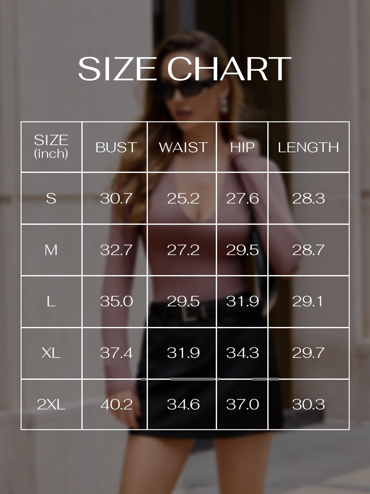 REORIA Women's Deep V Neck Long Sleeve Bodysuit - Sexy Plunge Neckline, Double Lined T-Shirt Top for Going Out, Date Night or Party Wear