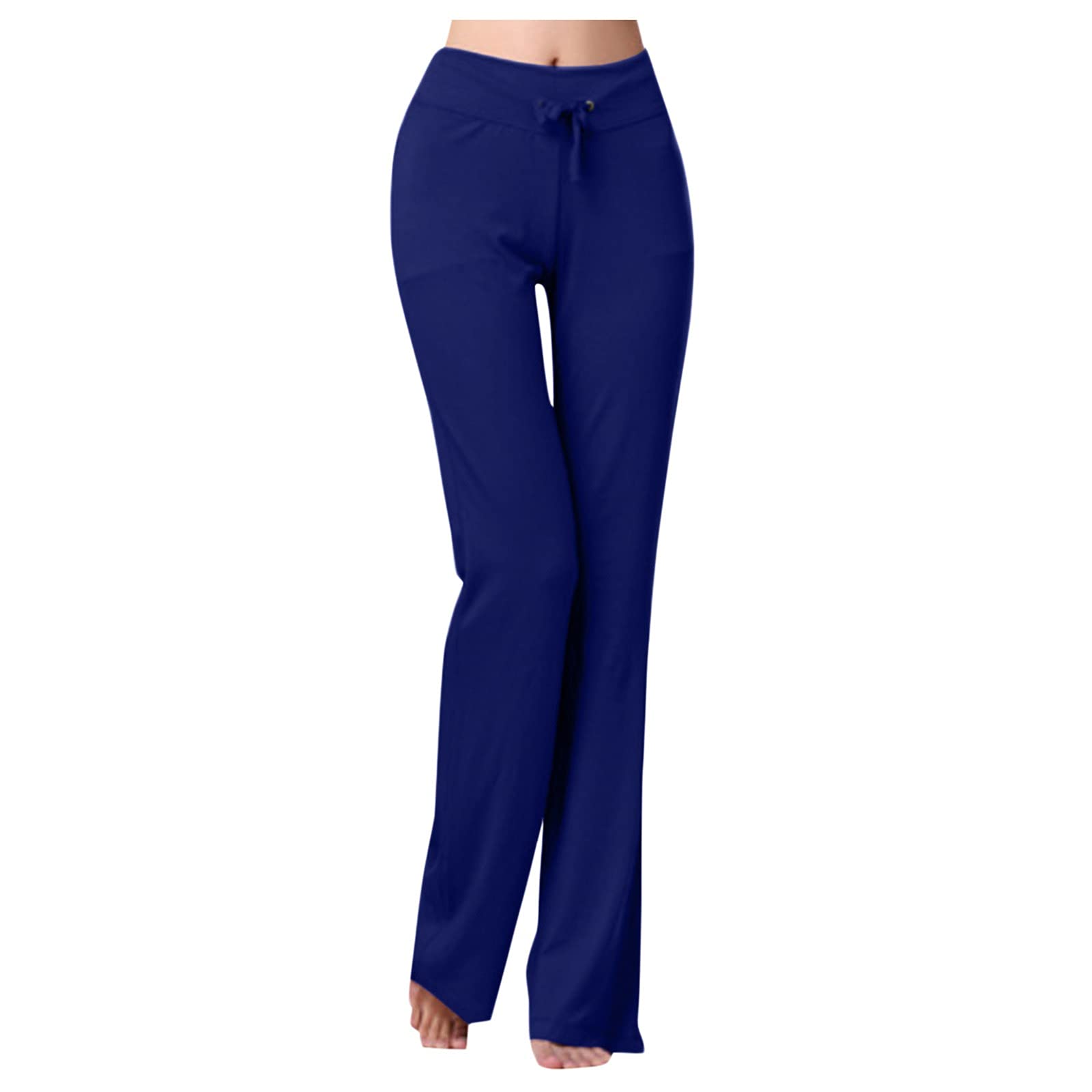 Otime Women's Sport Loose Casual Solid Drawstring Low-Waisted Long Pants - Comfortable Workout & Lounge Pants for Yoga, Running, and Everyday Wear
