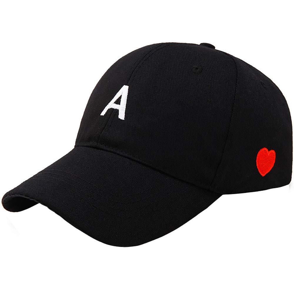 Korean Letters A Version Solid Color Baseball Cap - Hip Hop Dad Hat for Men & Women - Washed Cotton Sun Hat for Outdoor, Streetwear, and Casual Fashion