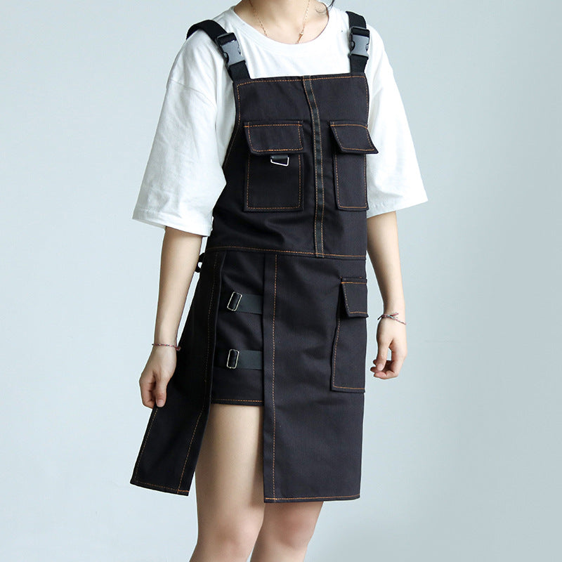 Durable Denim Work Apron for Men & Women - Heavy-Duty Adjustable Waist Protection - Perfect for Cooking, Gardening & DIY Projects