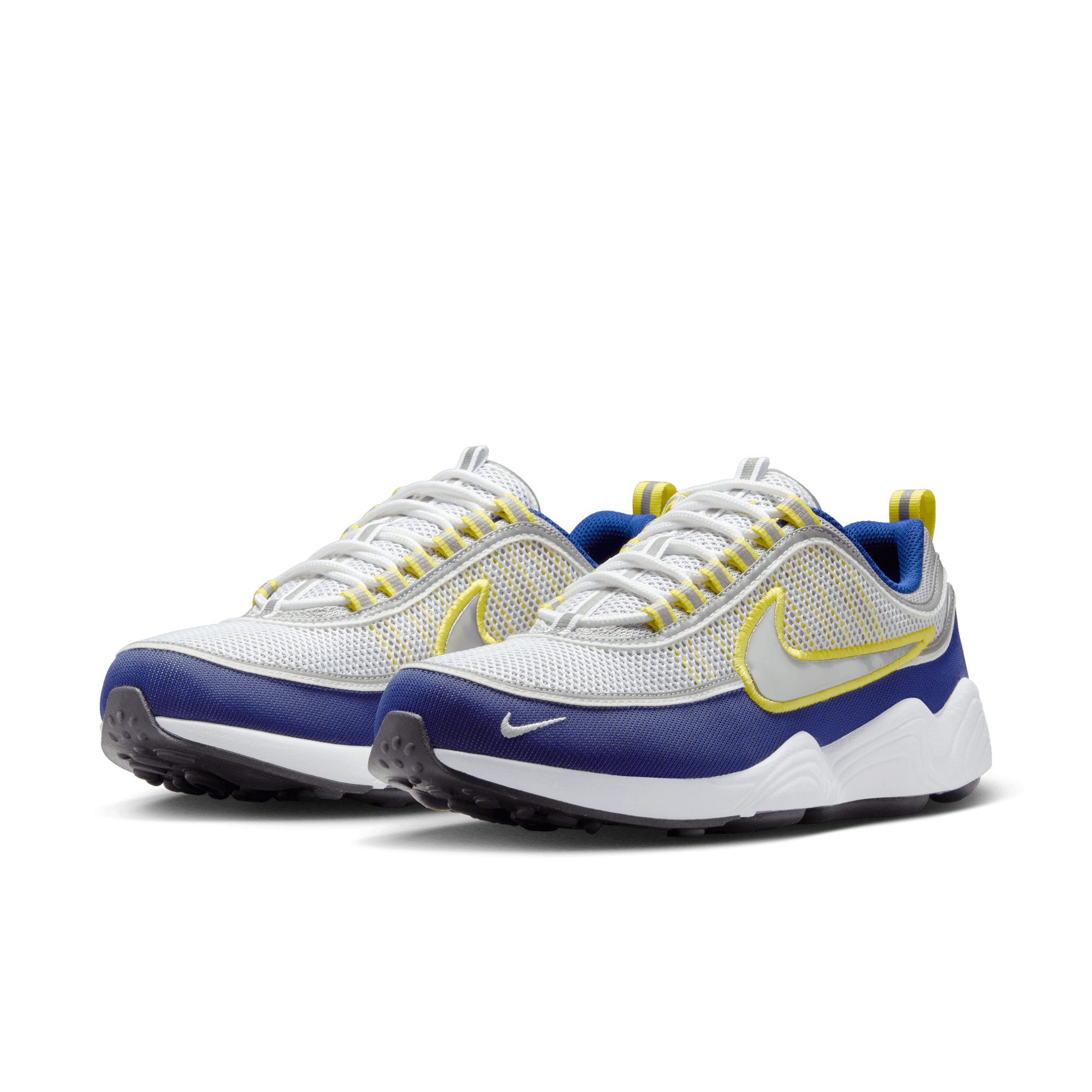 Nike Air Zoom Spiridon Running Shoes - Deep Royal Blue / Metallic Silver - Lightweight Cushioned Sneakers for Men's Jogging & Gym Workouts