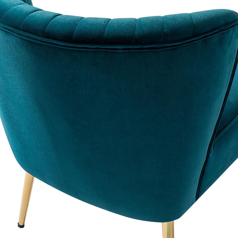 Lola Velvet Side Chair - Modern Upholstered Accent Chair for Living Room, Bedroom & Office - Soft Velvet Fabric with Sturdy Wooden Legs - Perfect for Dining, Lounge & Home Decor