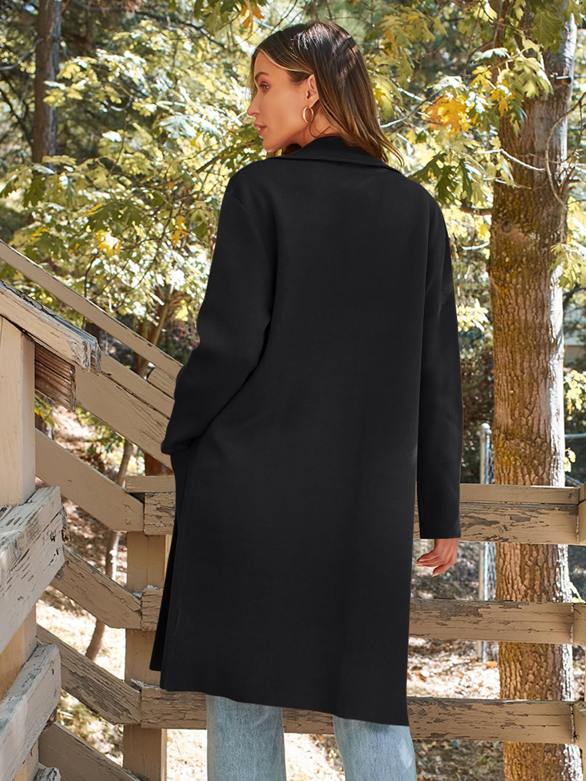 LILLUSORY Women's Oversized Knit Cardigan Sweater - Long Dressy Coatigan Jacket for Fall & Winter | Business Casual Outfits, Layering Piece for Office, Date Night & Holiday Parties