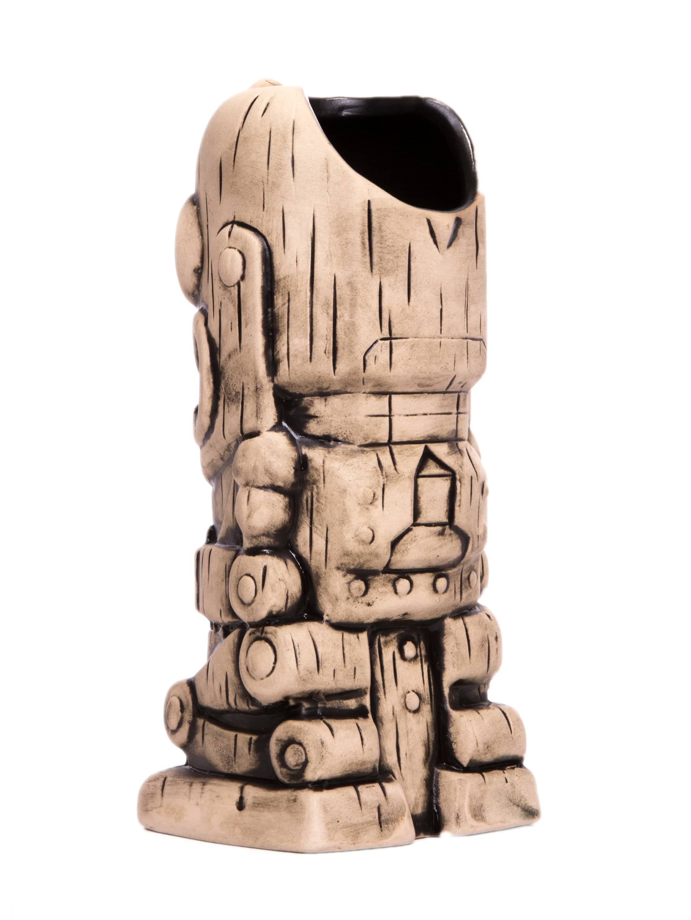 Iron Giant Ceramic Tiki Mug - Handcrafted Bone Design for Tropical Cocktails & Home Bar Decor - Perfect for Luau Parties, Tiki Bars & Gift Giving