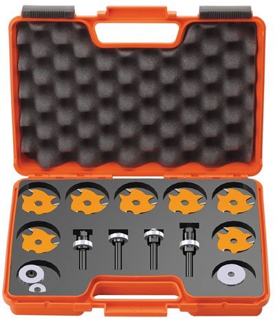 Premium Slot Cutter Set for Woodworking - Carbide Tipped Router Bits with 1/4