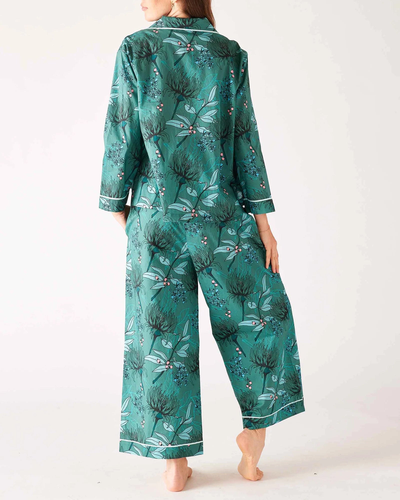Secret Garden Pajama Set for Women - Soft Floral Printed Sleepwear, Comfortable Loungewear for Nighttime Relaxation & Cozy Home Wear
