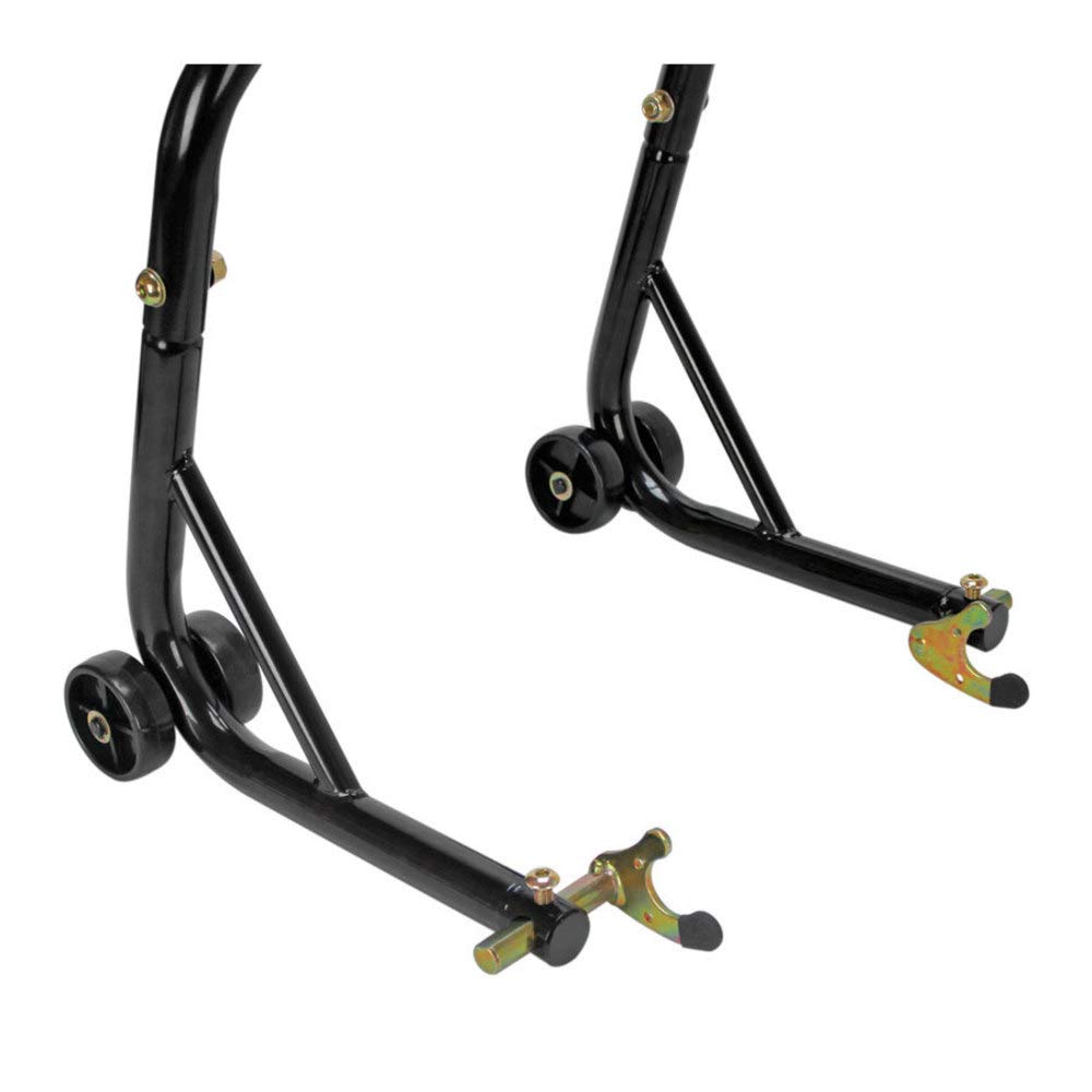 Extreme Max 5600.3223 Sport Bike Lift Stand - Front & Rear Spool-Style with Triple Tree Attachment for Motorcycle Maintenance & Storage