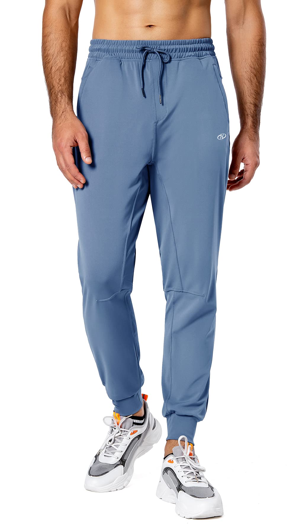 Men's Lightweight Sweatpants with Zipper Pockets - Tapered Joggers for Workout, Running & Training | Comfortable Athletic Track Pants for Gym, Lounge & Outdoor Activities