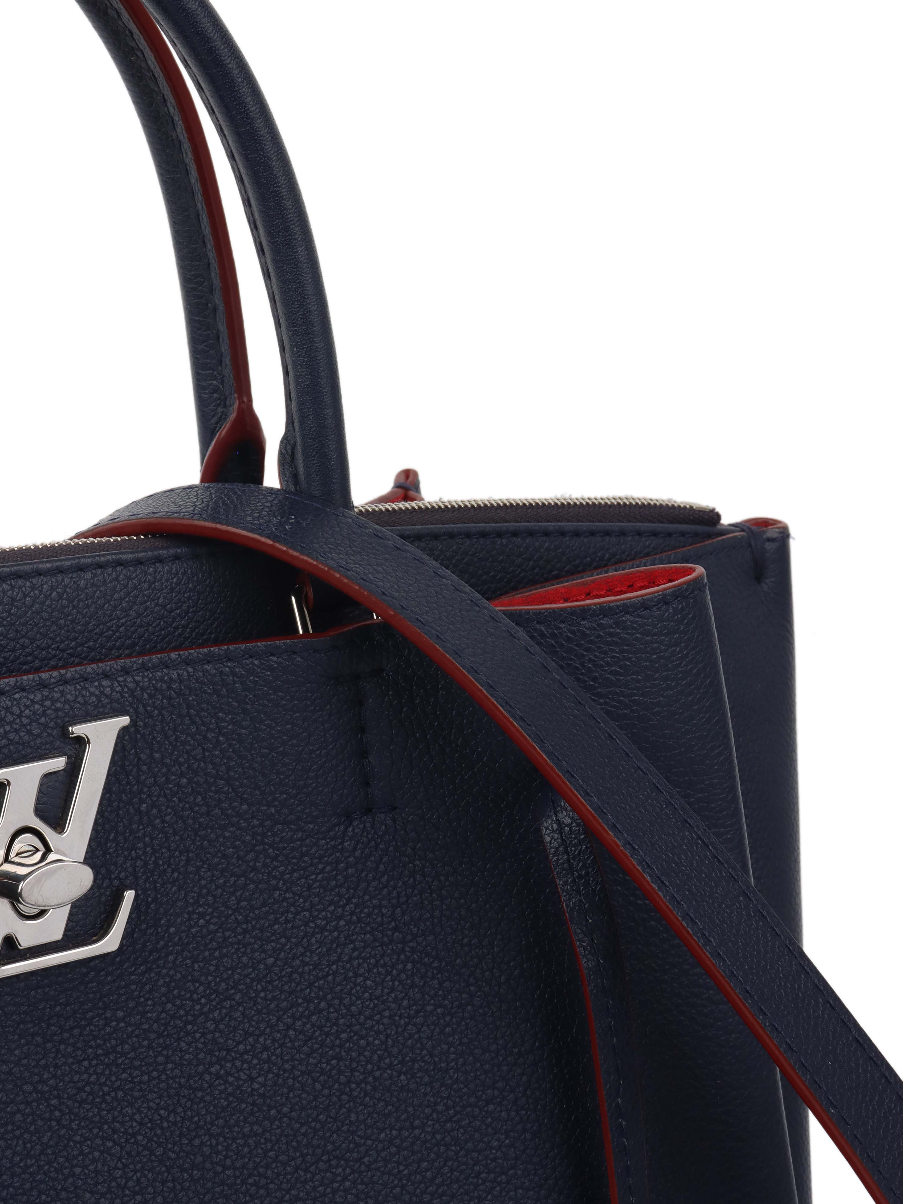 Authentic Louis Vuitton Locke Navy Crossbody Bag - Luxury Designer Handbag for Women | Perfect for Travel, Work & Evening Events