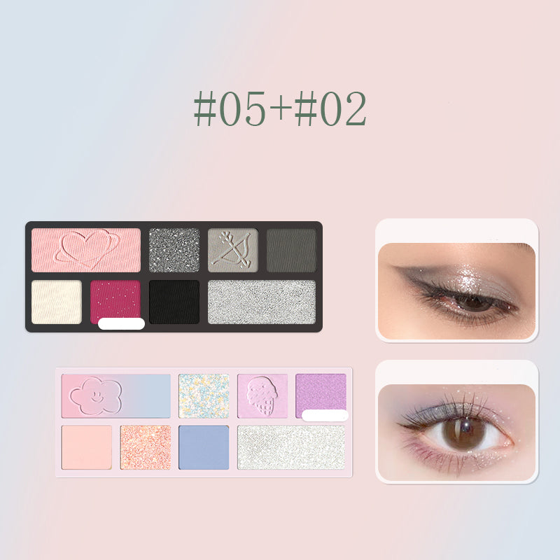Shedella Egyptian Doll 8-Color Eyeshadow Palette - Highly Pigmented Makeup Kit for Day & Night Looks - Perfect for Parties, Weddings & Special Occasions