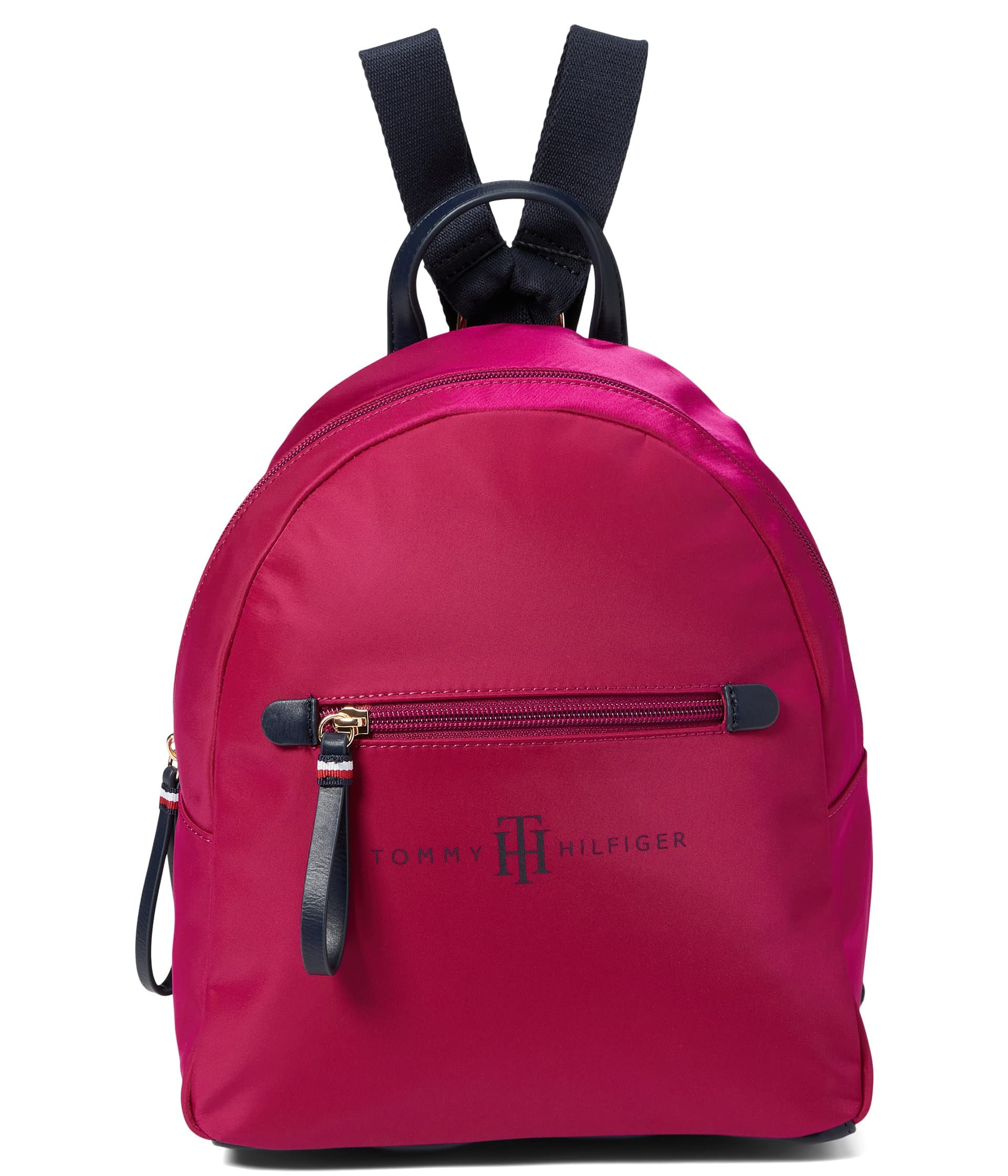 Tommy Hilfiger Jennifer II Small Backpack - Smooth Nylon, Italian Wine Color, One Size - Perfect for School, Travel & Everyday Use