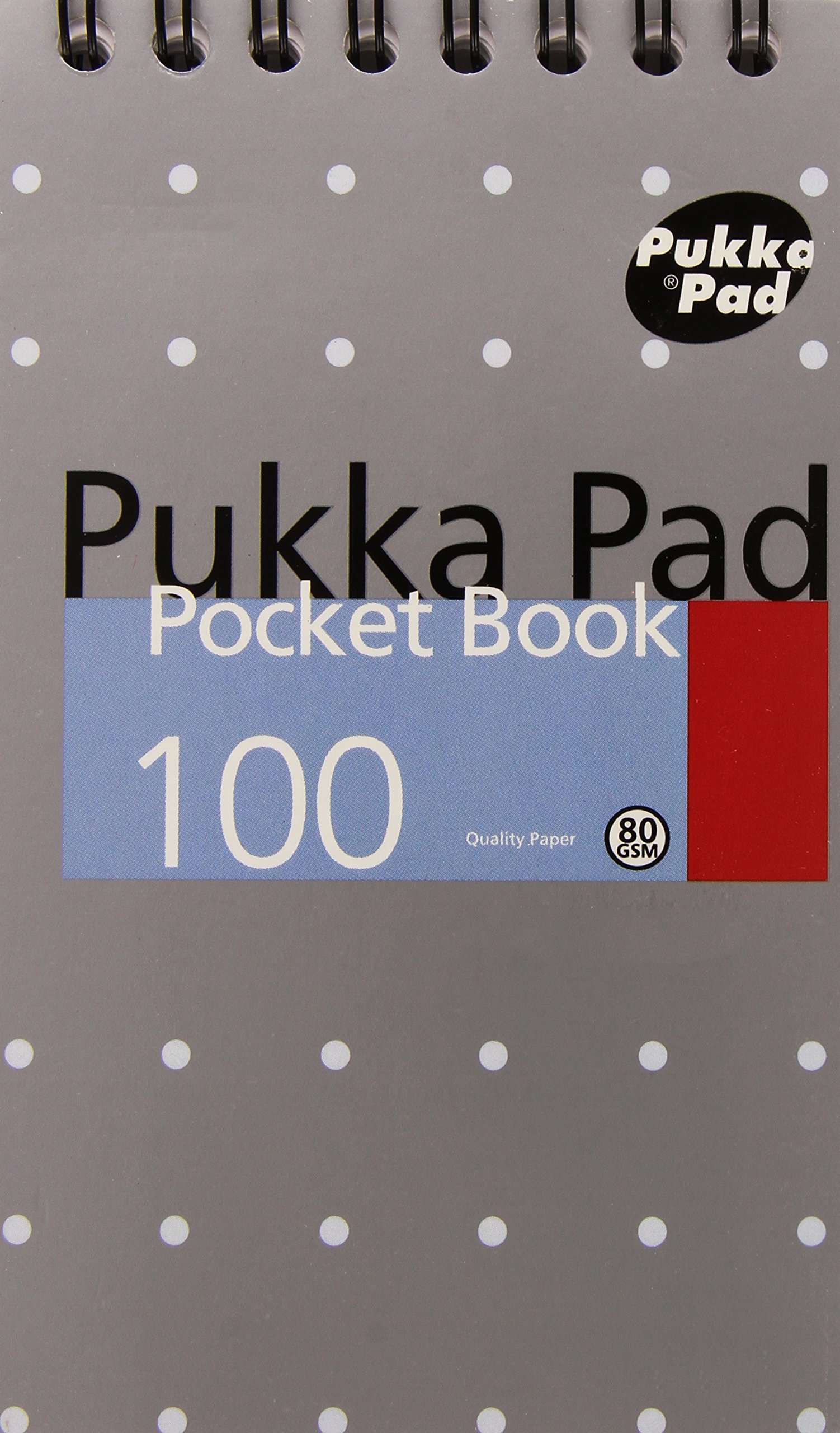 Pukka Pad A7 Metallic Pocket Notebook - 6 Pack | Small Refillable Notepad for Journaling, Notes & To-Do Lists | Perfect for Travel, Office & School