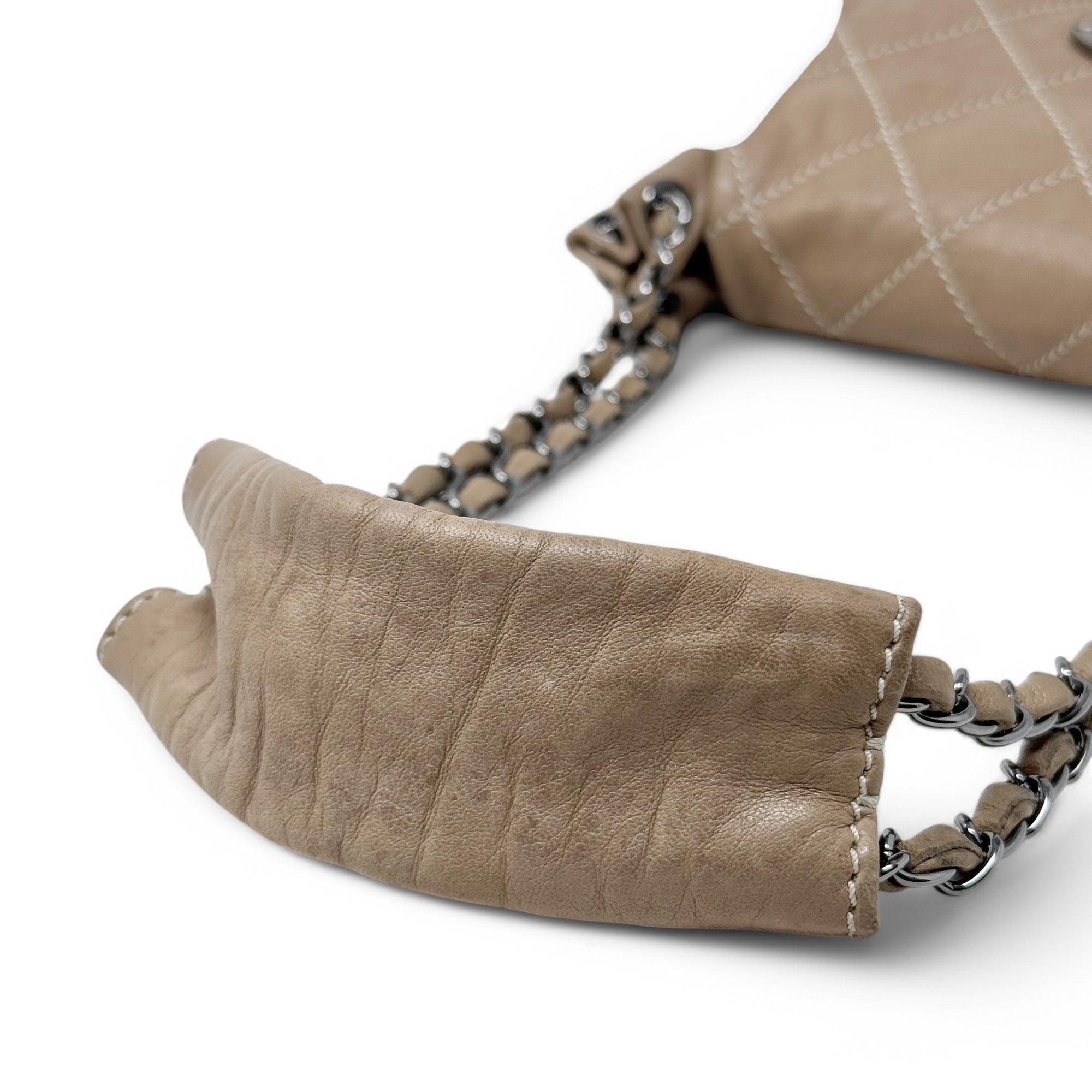 Chanel Brown Chevron Quilted Accordion Flap Bag - Luxury Crossbody Purse for Women, Perfect for Parties & Evening Events