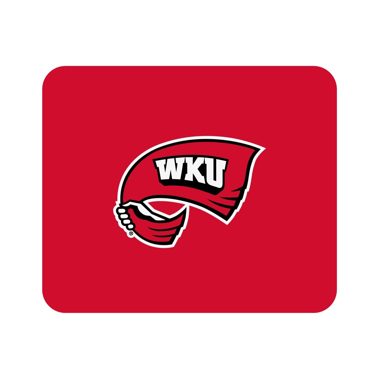Western Kentucky University WKU Standard Classic Red Fabric Mouse Pad - Non-Slip Gaming & Office Desk Mat for Computers, Laptops, Workstations (Home, Office, Dorm Room Essential)