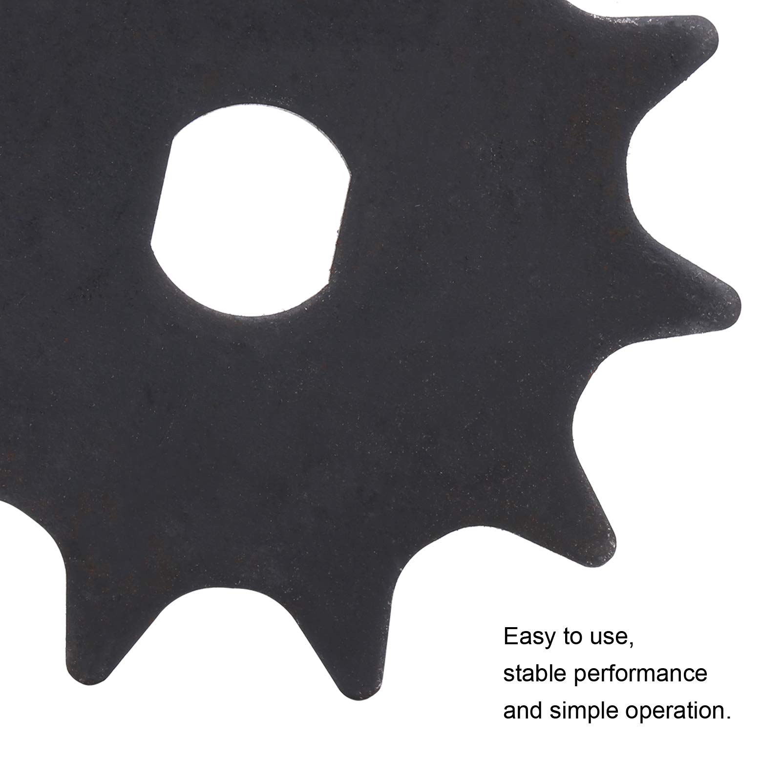 Dilwe 11-Tooth Steel Sprocket with H Holes for 1020 High Speed Motors | Bicycle Chainwheel Replacement Part | Perfect for Bike Repair, Motorcycle Maintenance & DIY Projects