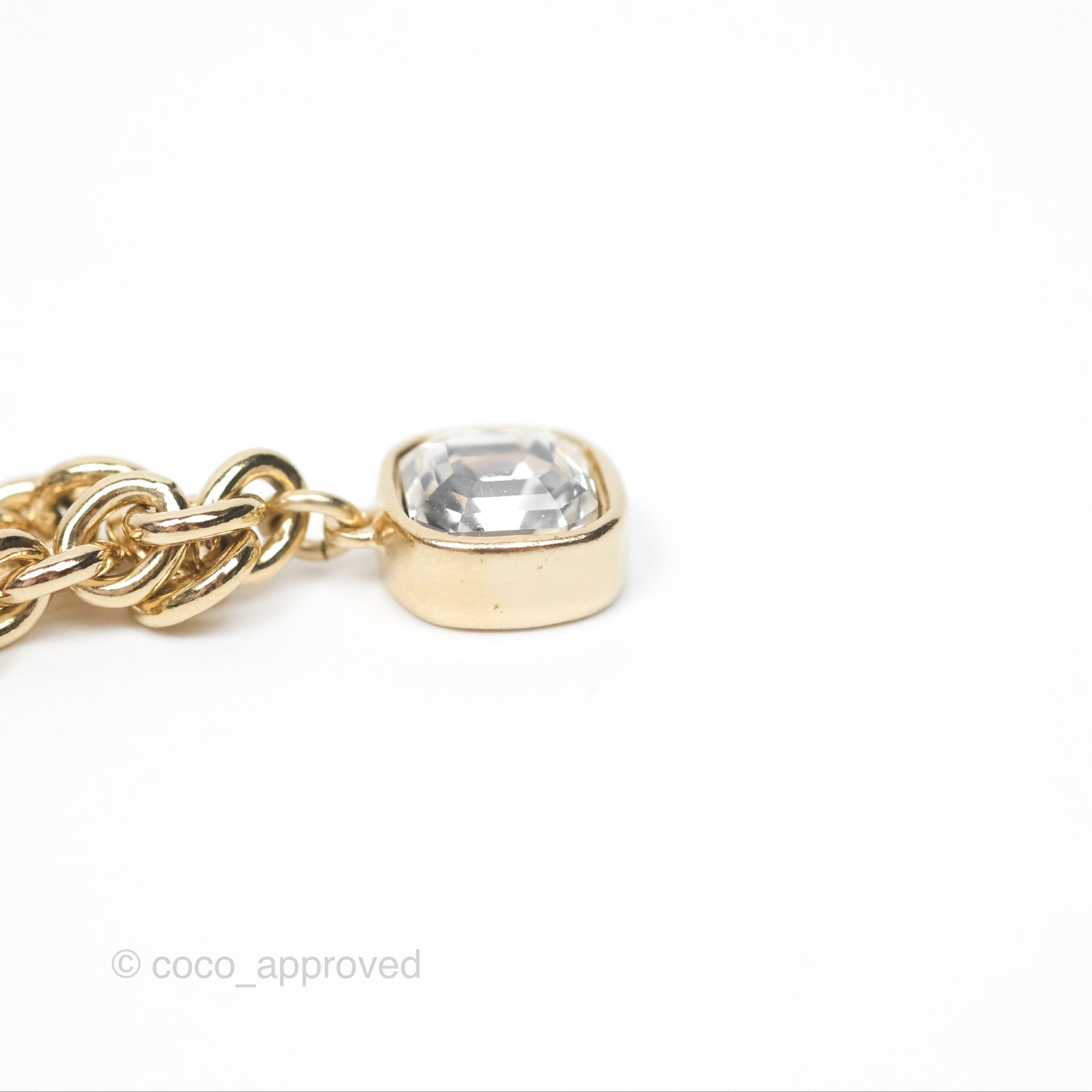 Chanel CC Logo Charm Necklace in 21K Gold Tone - Elegant Jewelry for Women, Perfect for Parties, Weddings & Special Occasions