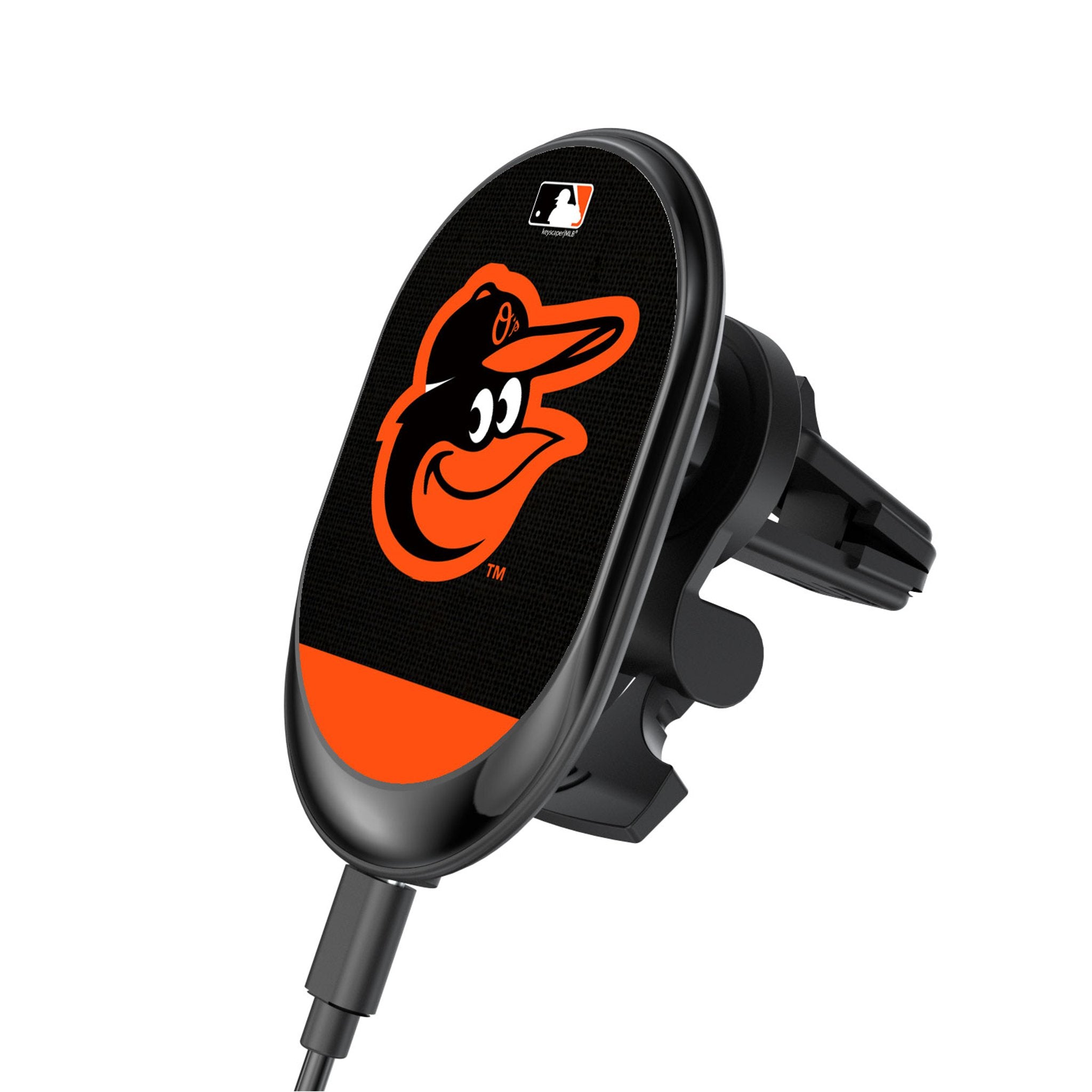 Baltimore Orioles Wireless Magnetic Car Charger - Fast Charging, Strong Hold - Perfect for Road Trips & Commuting