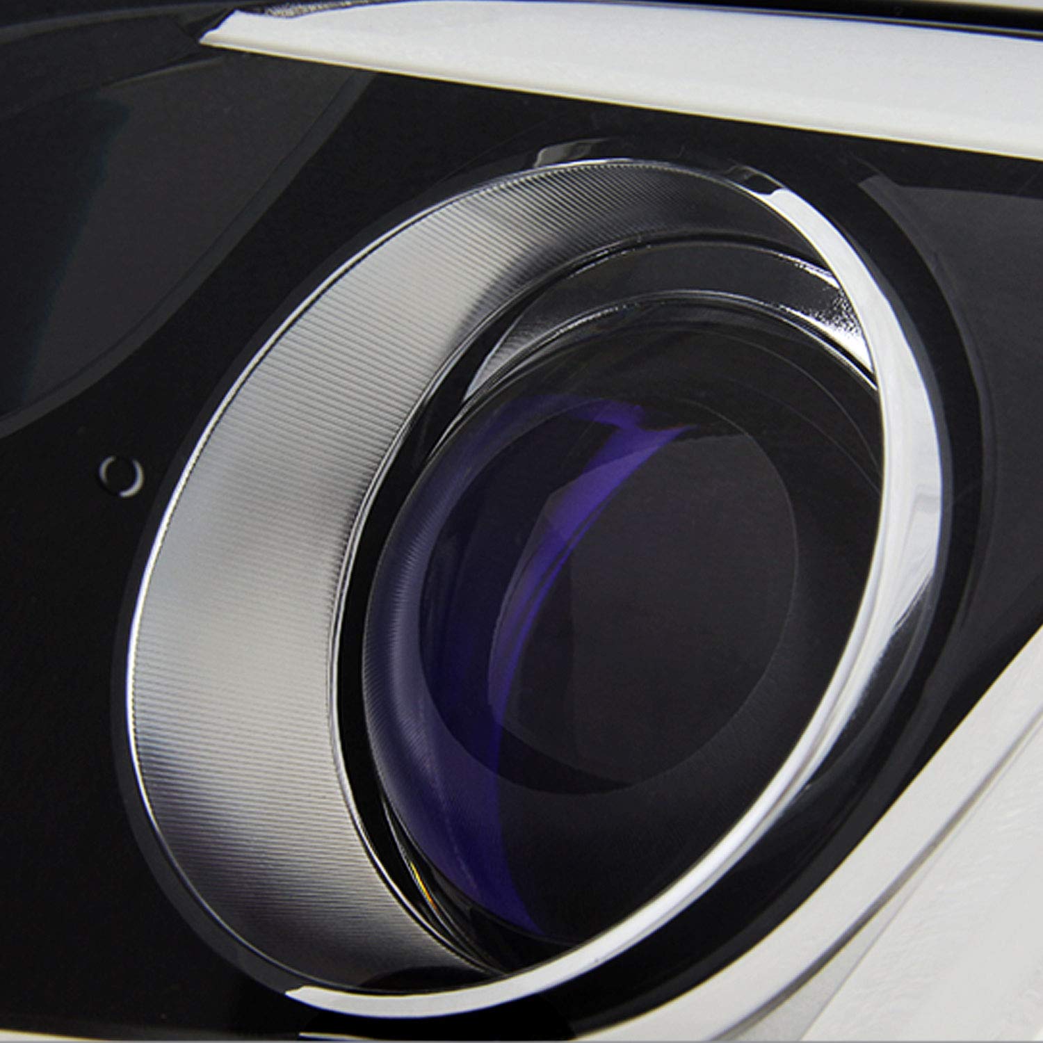 AKKON Chrome Projector Headlights for 2013-2018 Cadillac ATS Sedan (Halogen Type) - Driver & Passenger Side Pair - Enhanced Night Visibility & Modern Style Upgrade