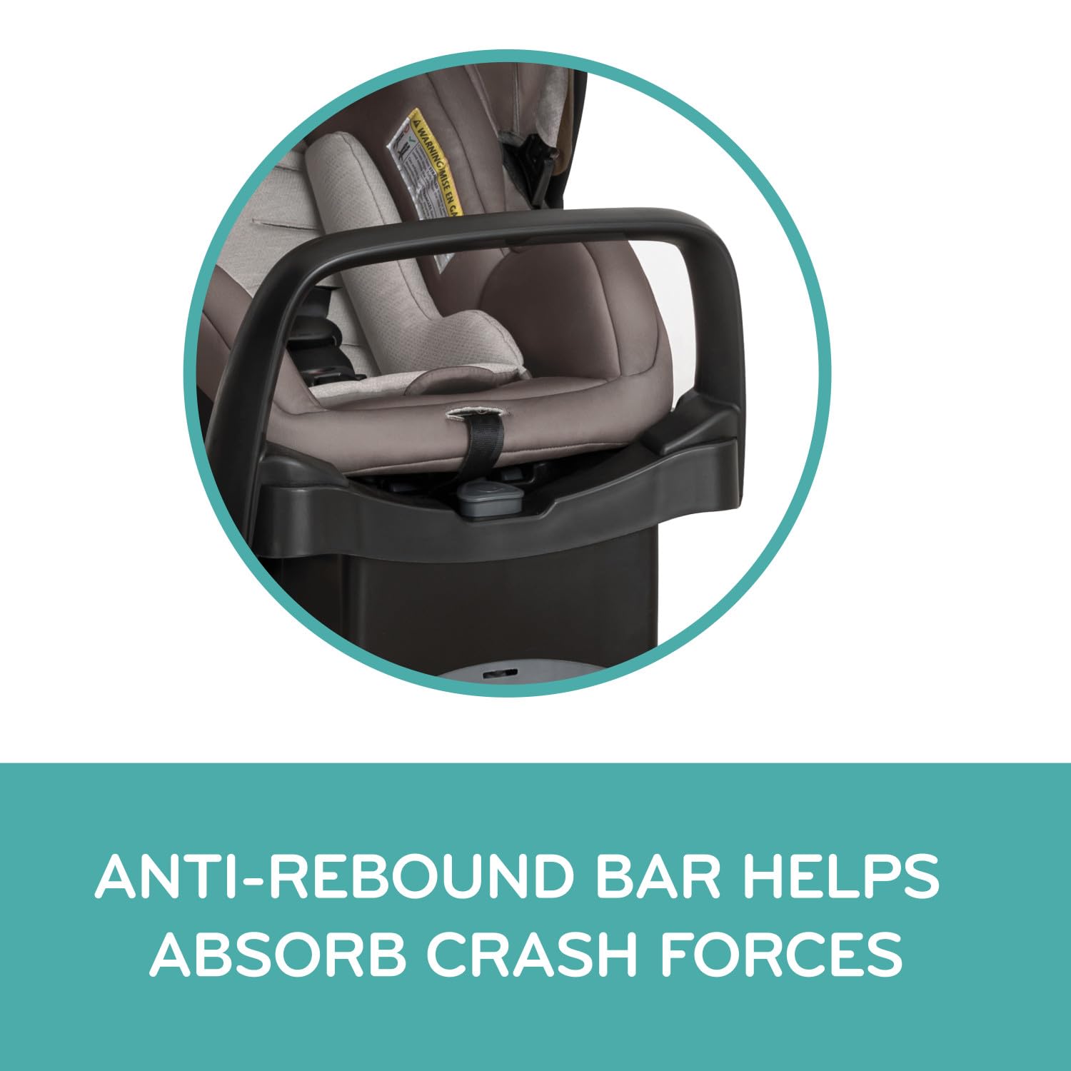 Evenflo Pivot Modular Travel System with LiteMax Infant Car Seat - Anti-Rebound Bar Safety Feature | Desert Tan Stroller & Car Seat Combo | Perfect for Newborns, Travel & Daily Use