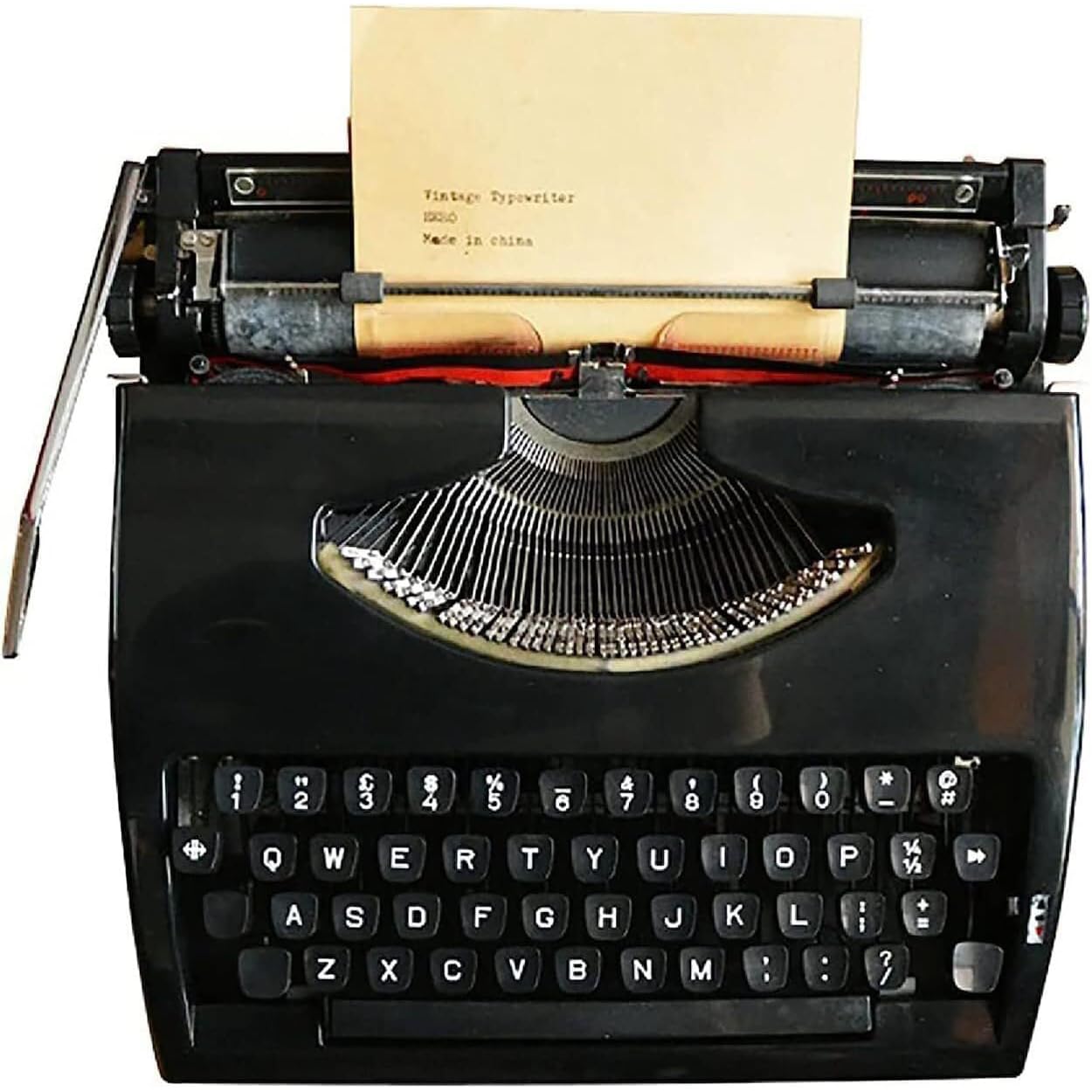 Vintage Manual Typewriter - Classic Retro Portable Typewriter for Creative Writing, Letters & Notes | Perfect Gift for Writers, Collectors & Nostalgia Lovers | Home Office, Study & Vintage Decor Use