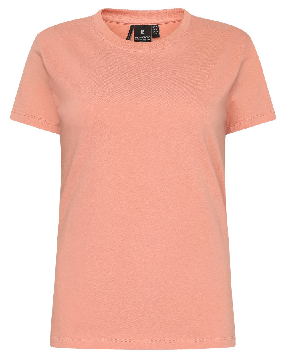 Didriksons Women's Ingaro Short Sleeve T-Shirt - Soft Cotton Casual Tee for Everyday Wear, Outdoor Activities & Layering