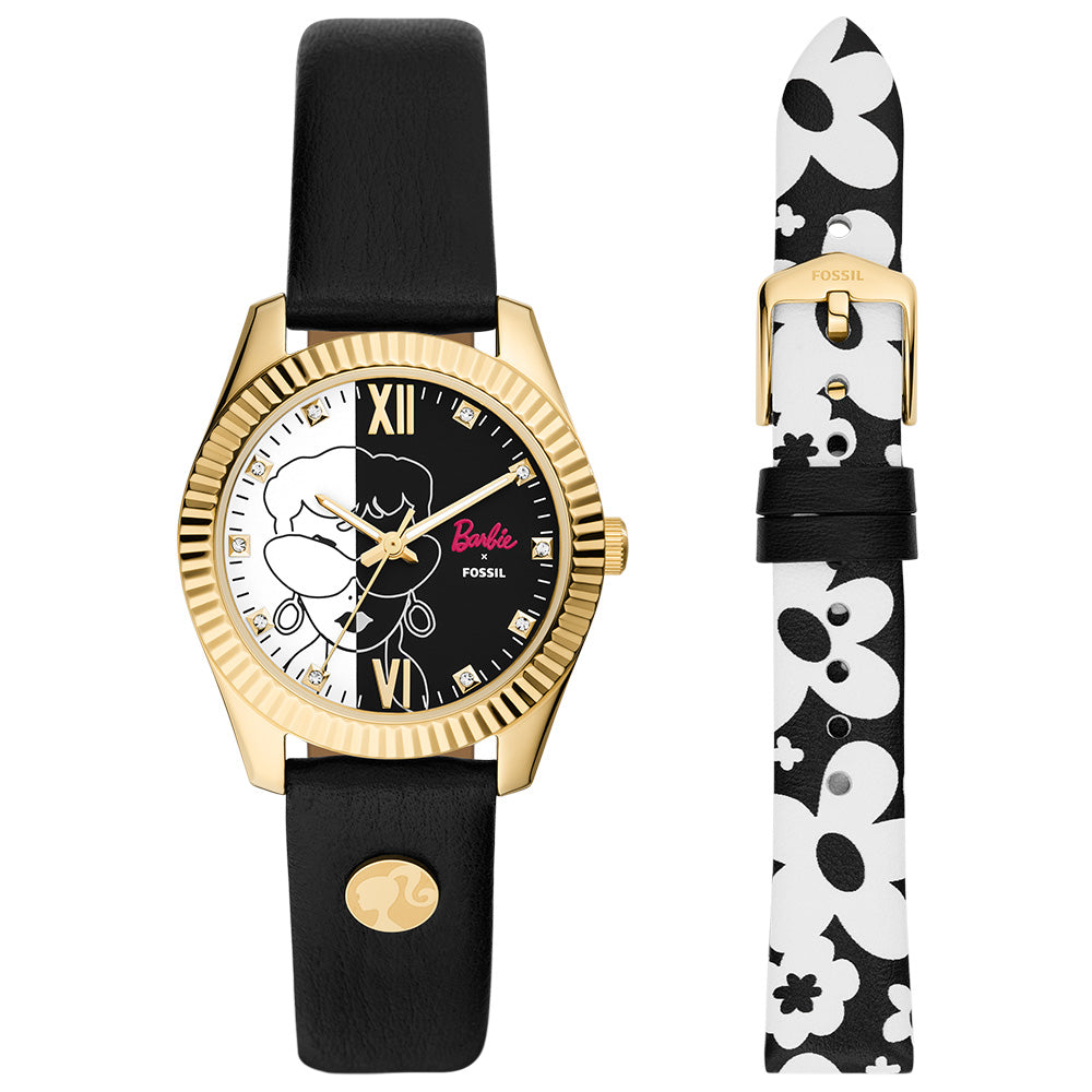 Fossil Barbie SE1110SET Smartwatch - Stylish Women's Wearable Tech with Fitness Tracking & Notifications - Perfect for Workouts, Office & Everyday Use