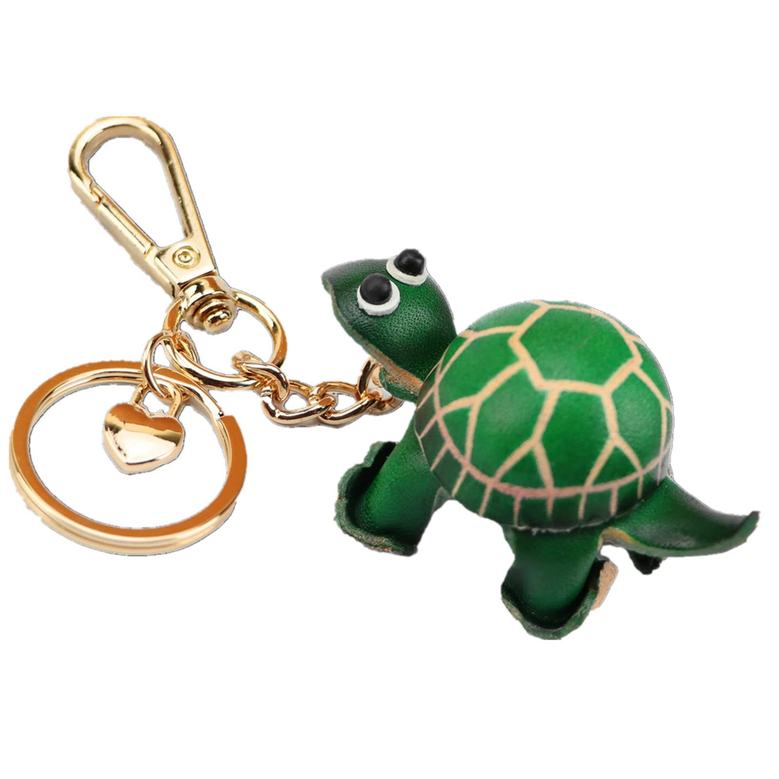 Handmade Cowhide Tortoise Keychain - Cute Small Gift for Men & Women - Backpack Pendant for Keys, Wallets & Bags | Perfect for Everyday Use, Travel Accessories & Unique Gifts