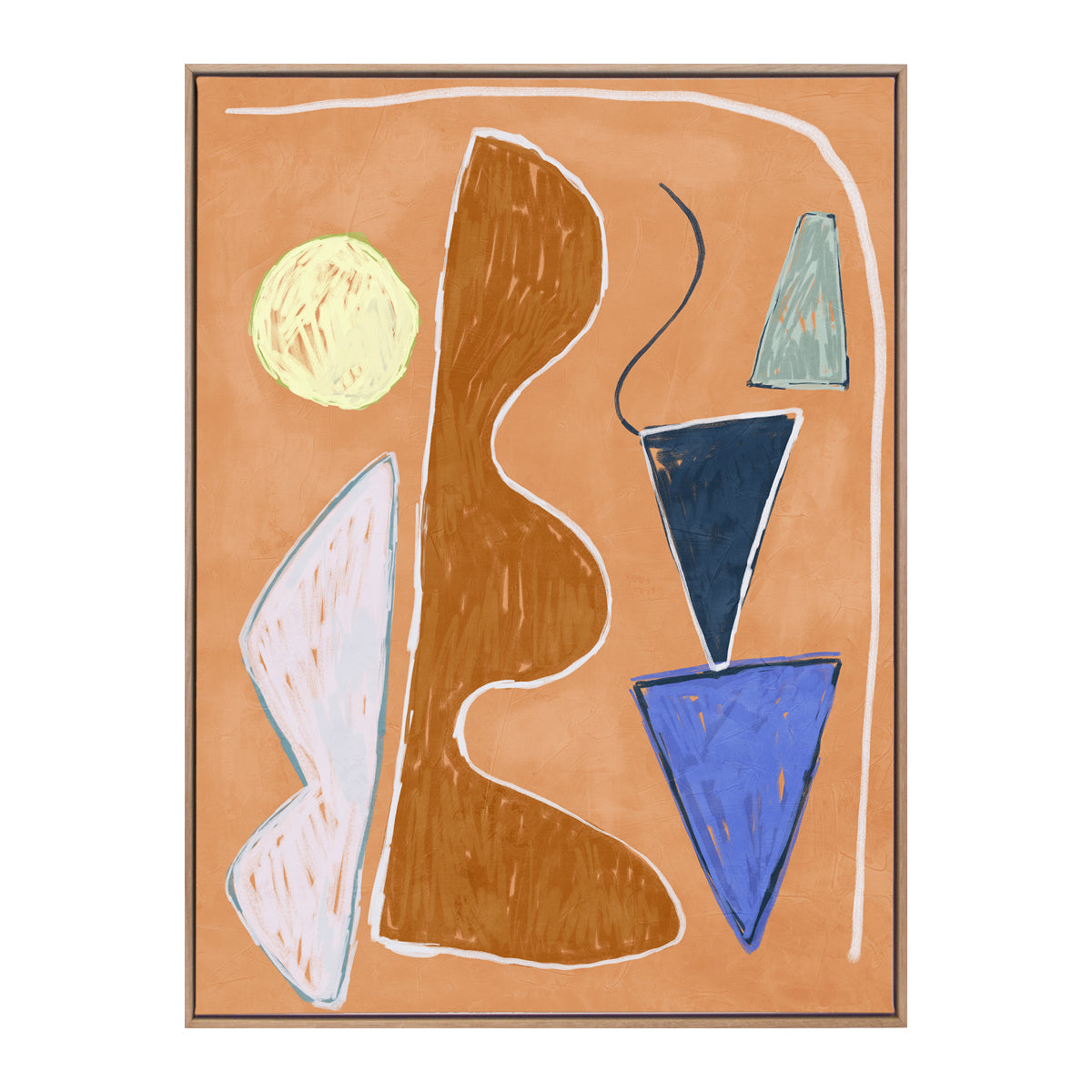 Desert Geo II Abstract Wall Art Print - Modern Home & Office Decor | Landscape & Portrait Wall Art for Living Room, Bedroom, Office