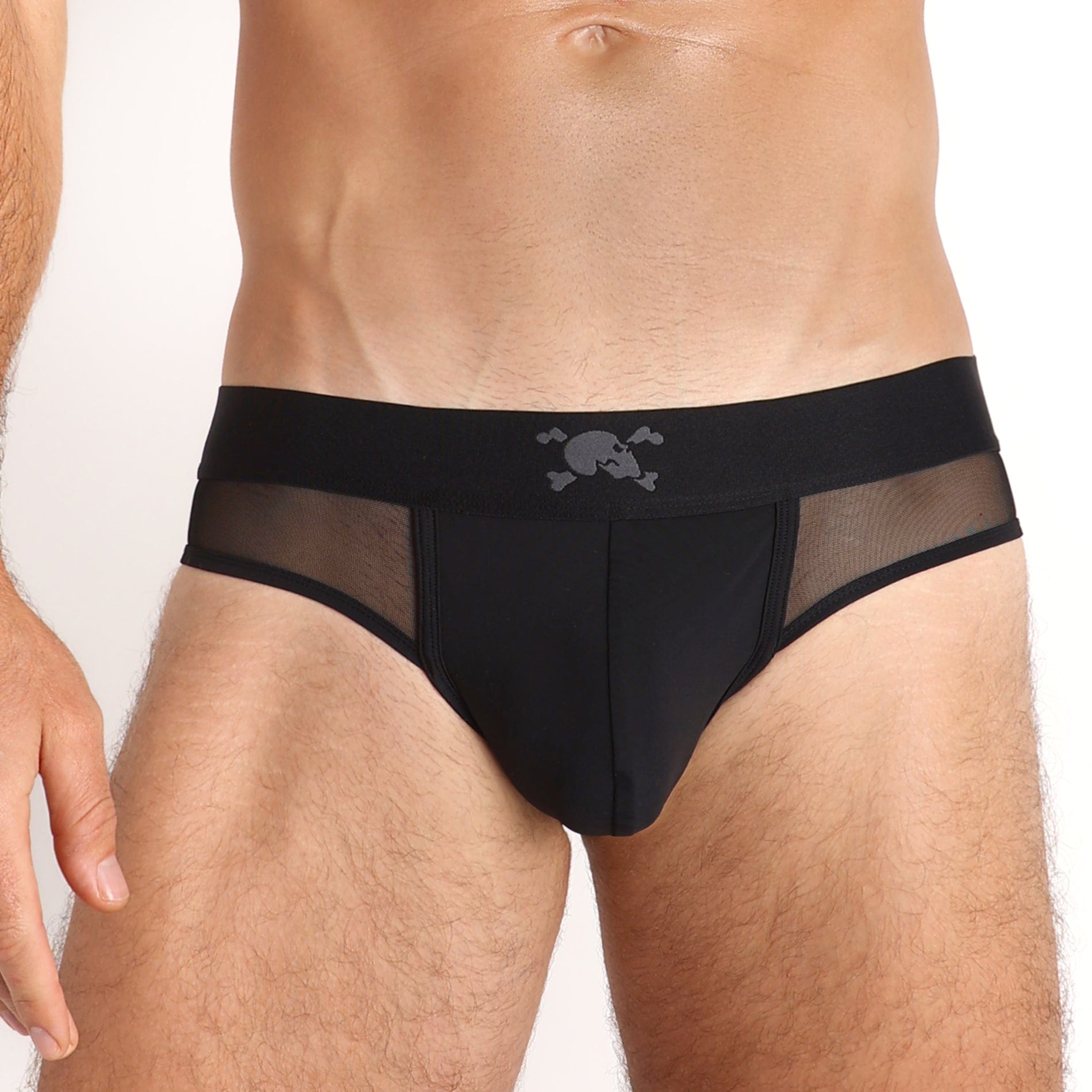 Enhance Mesh Y Jock Strap for Men - Breathable Black Athletic Support Underwear for Workout, Running & Sports