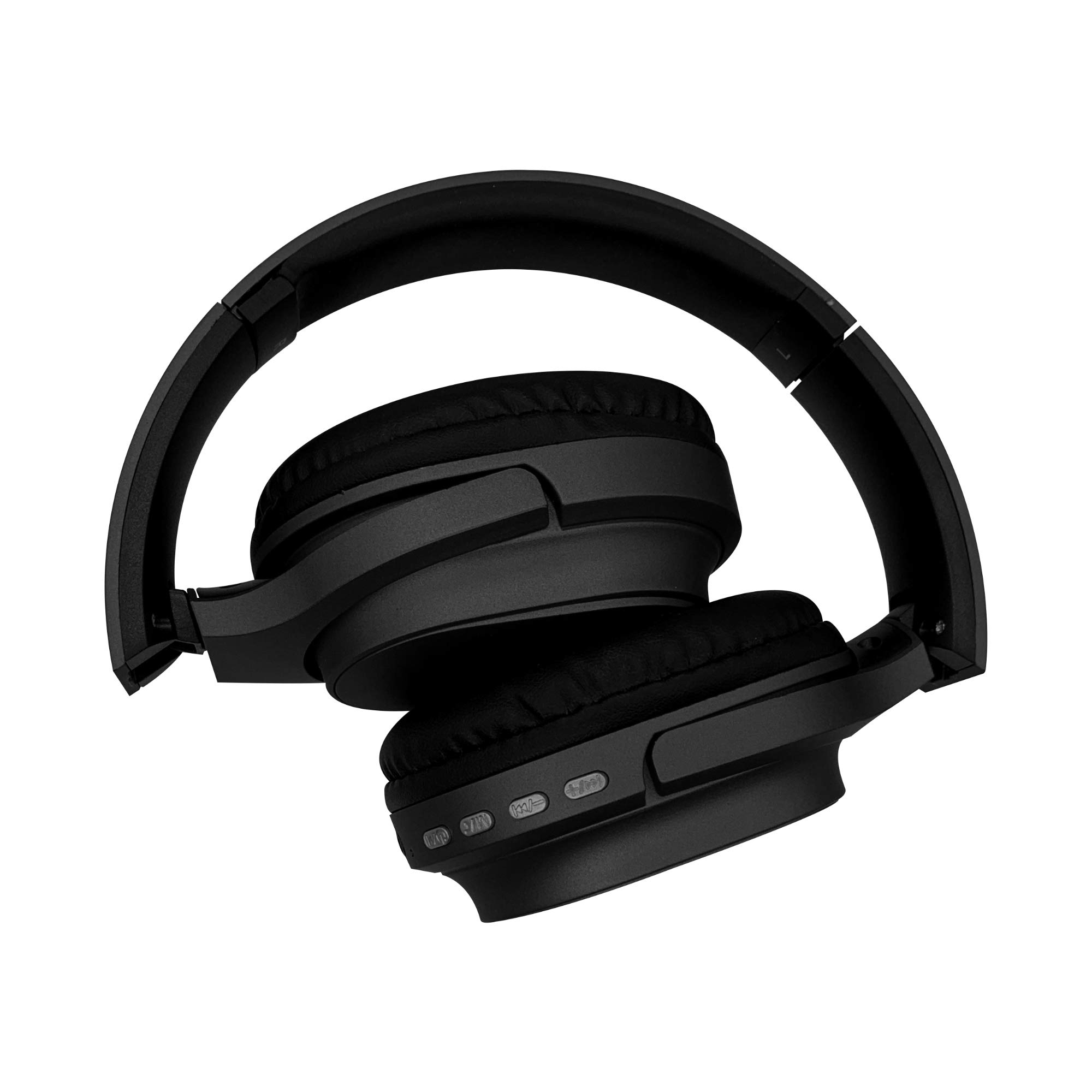 SOUNDBOUND Wireless Over-Ear Headphones with Microphone - Bluetooth 5.0, 40H Playtime, Noise Cancelling, Comfort Memory Foam Ear Cushions (Black) - Perfect for Workouts, Commuting & Office Use