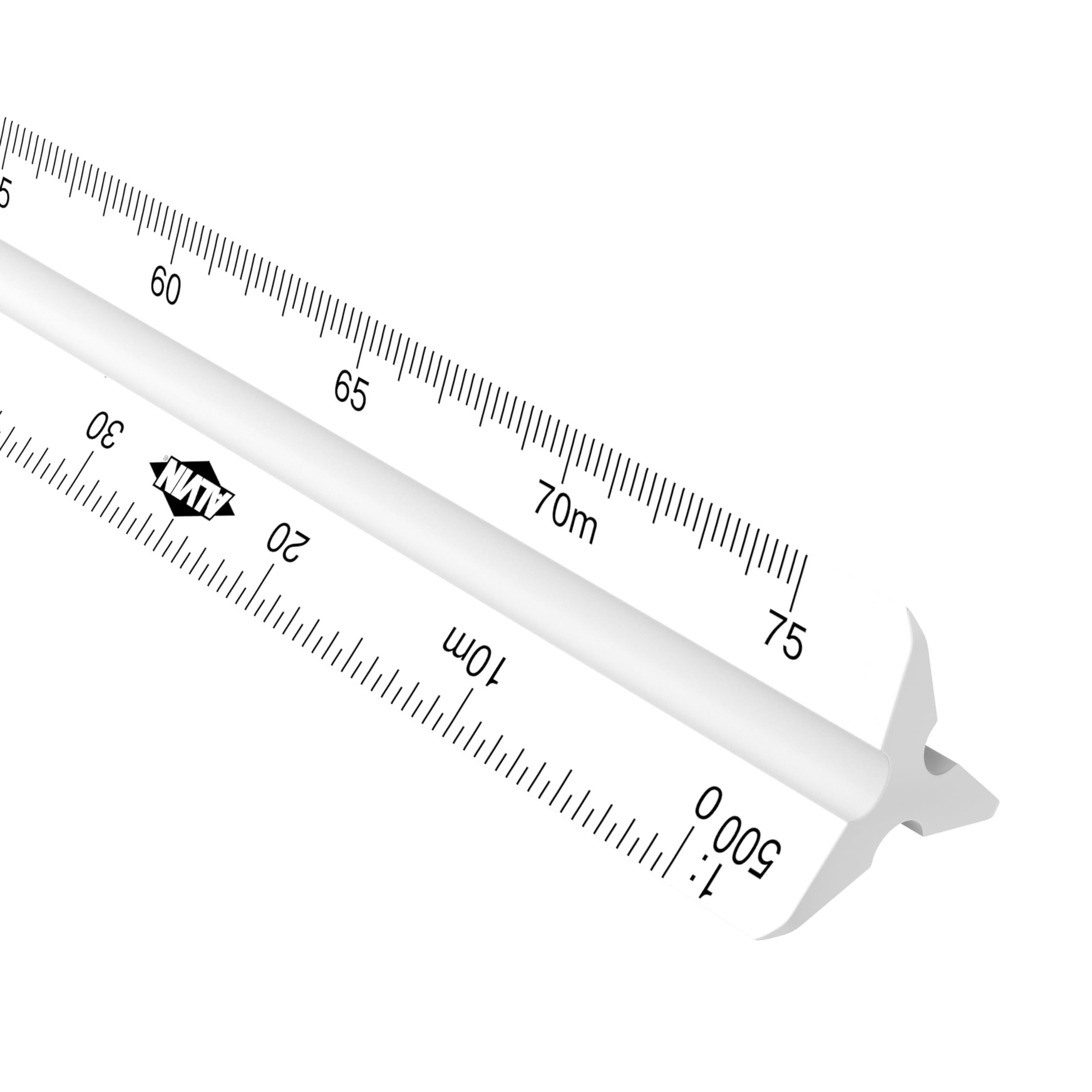Alvin Metric Triangular Scale Ruler - 30cm White Drafting Tool for Architecture, Engineering & Technical Drawing - Perfect for Students, Designers & Professionals - Use for Blueprints, CAD Drafting & Sketching