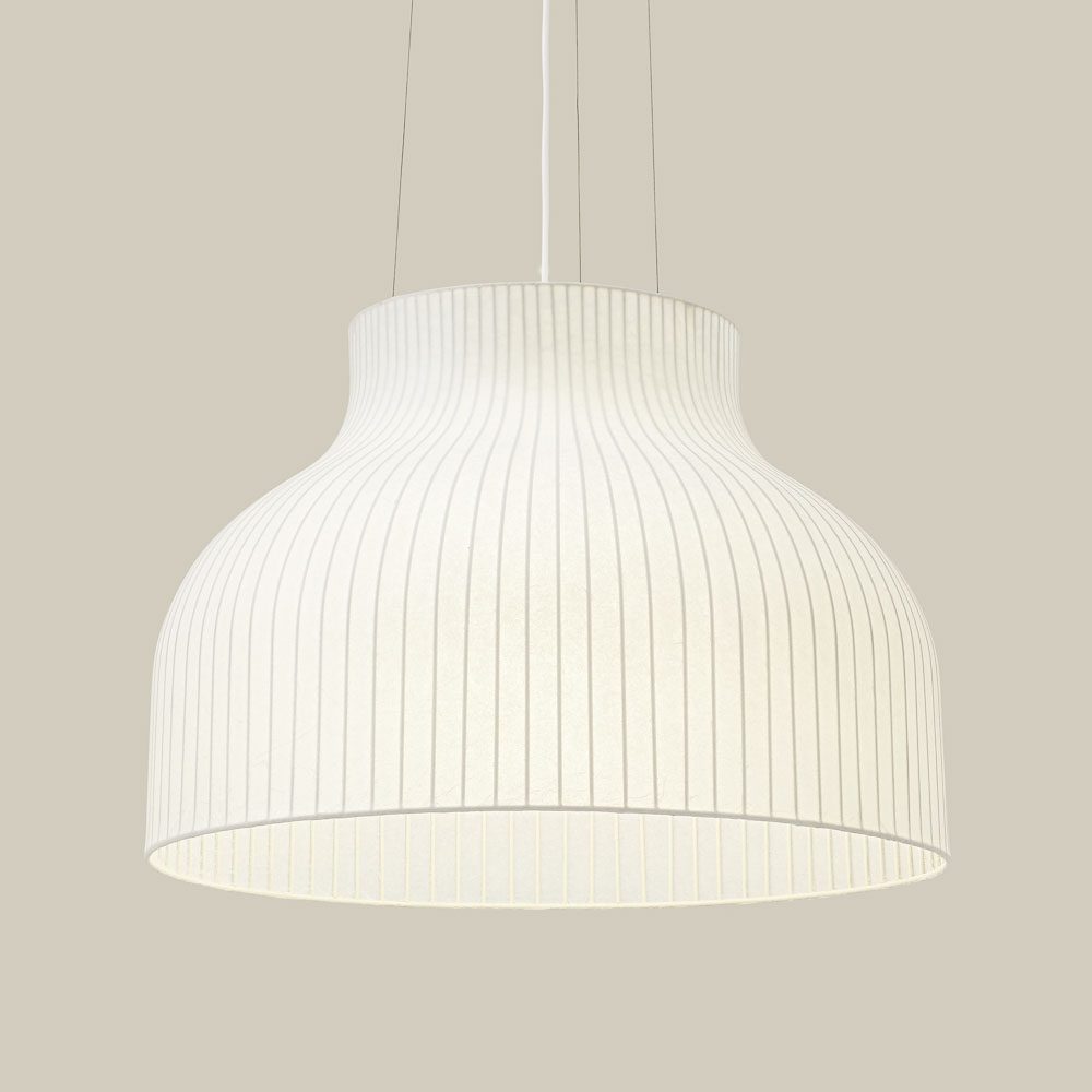 MUUTO Strand Pendant Lamp Ø60cm (Open) White - Modern Scandinavian Hanging Light for Living Room, Dining Area & Bedroom
