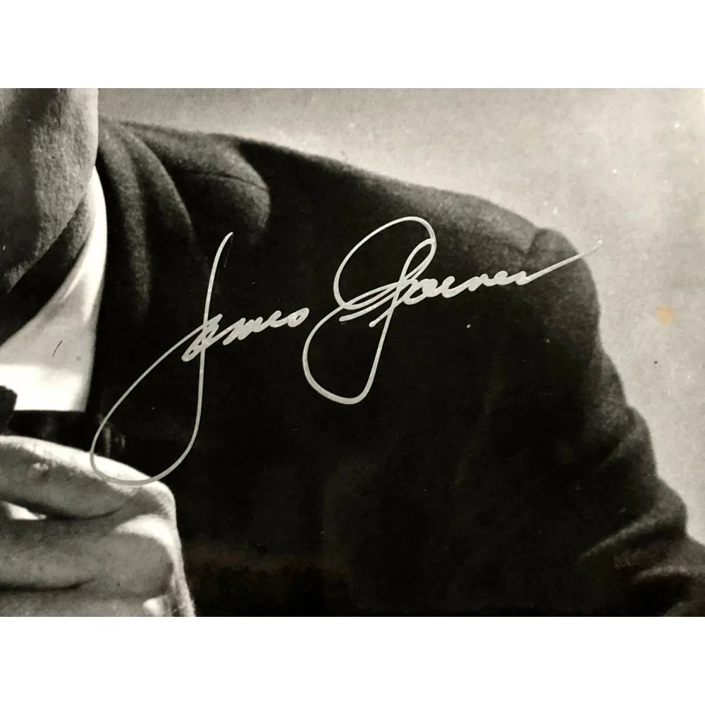 James Garner Autographed 8x10 Photo with JSA COA - Signed Memorabilia from Maverick & The Great Escape - Perfect for Collectors, Fans, and Home Theater Decor