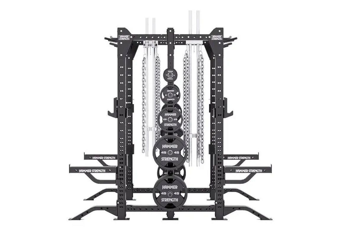 Hammer Strength HD Elite ID Combo Rack - Professional Gym Power Rack for Weightlifting & Strength Training - Perfect for Home & Commercial Gym Use