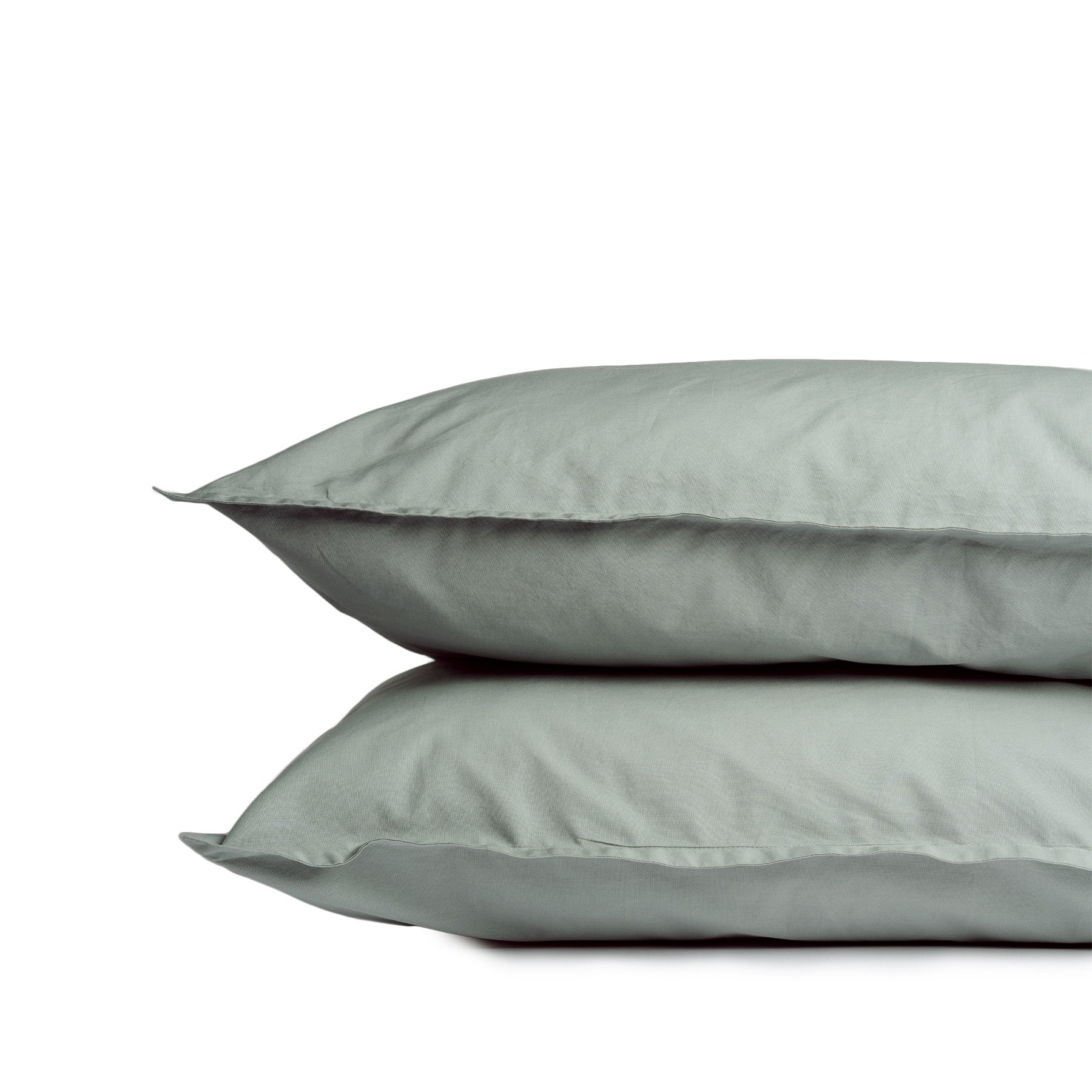 Premium 400 Thread Count Percale Cotton Pillowcase Set of 2 - Soft & Breathable Ash Gray Bedding - Perfect for Hotels, Guest Rooms & Luxury Home Decor