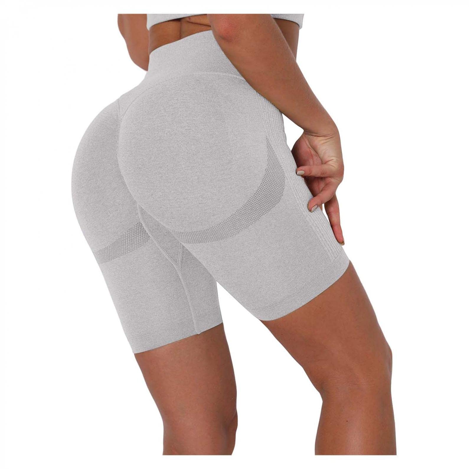 High Waisted Yoga Shorts for Women - Tummy Control Workout Running Gym Shorts with Pockets | Perfect for Yoga, Pilates, Running & Lounge Wear