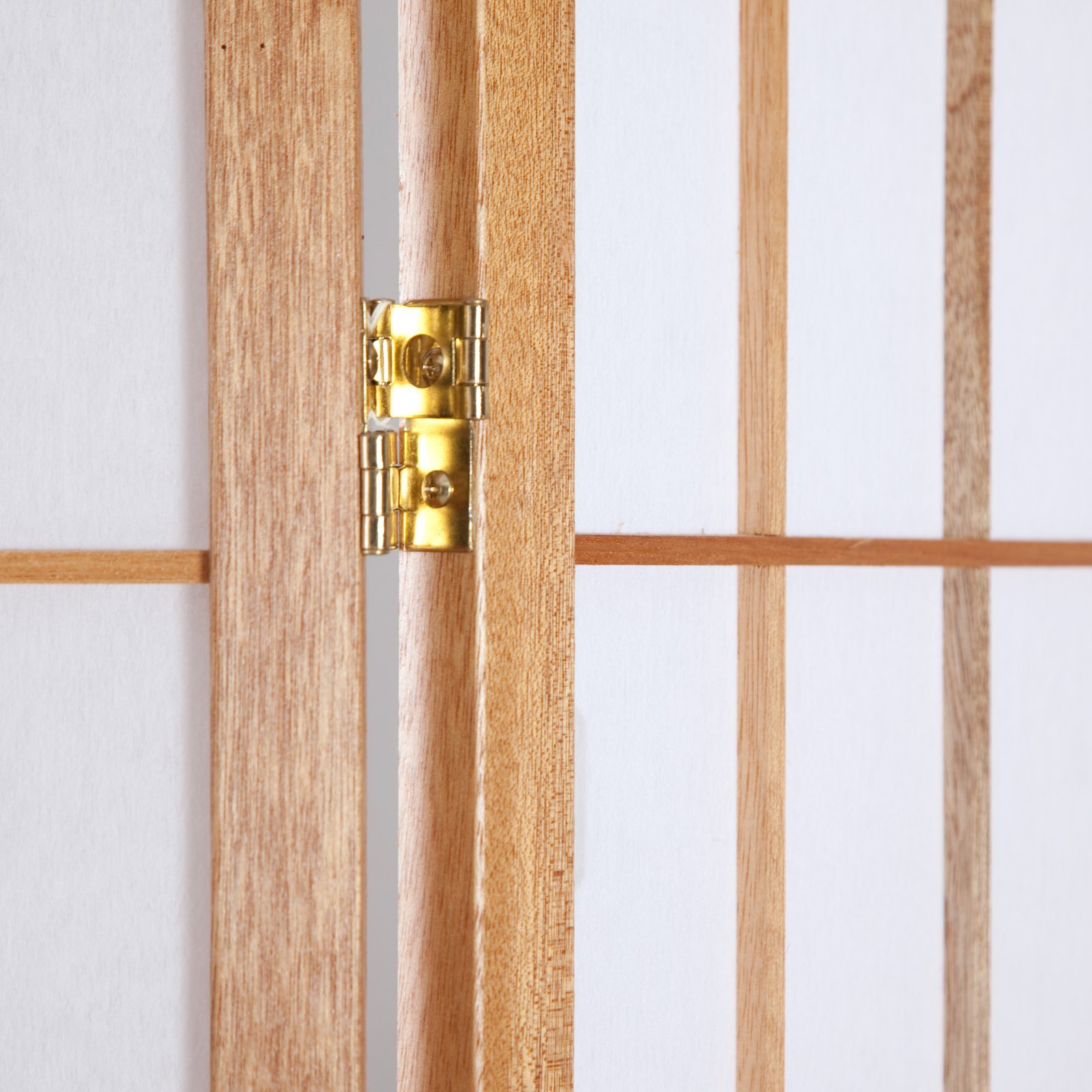 Jakun Honey Shoji 4 Panel Room Divider - Japanese Style Folding Screen for Home Office, Bedroom Privacy & Zen Decor - Perfect for Room Partition, Meditation Space & Asian-Inspired Interior Design