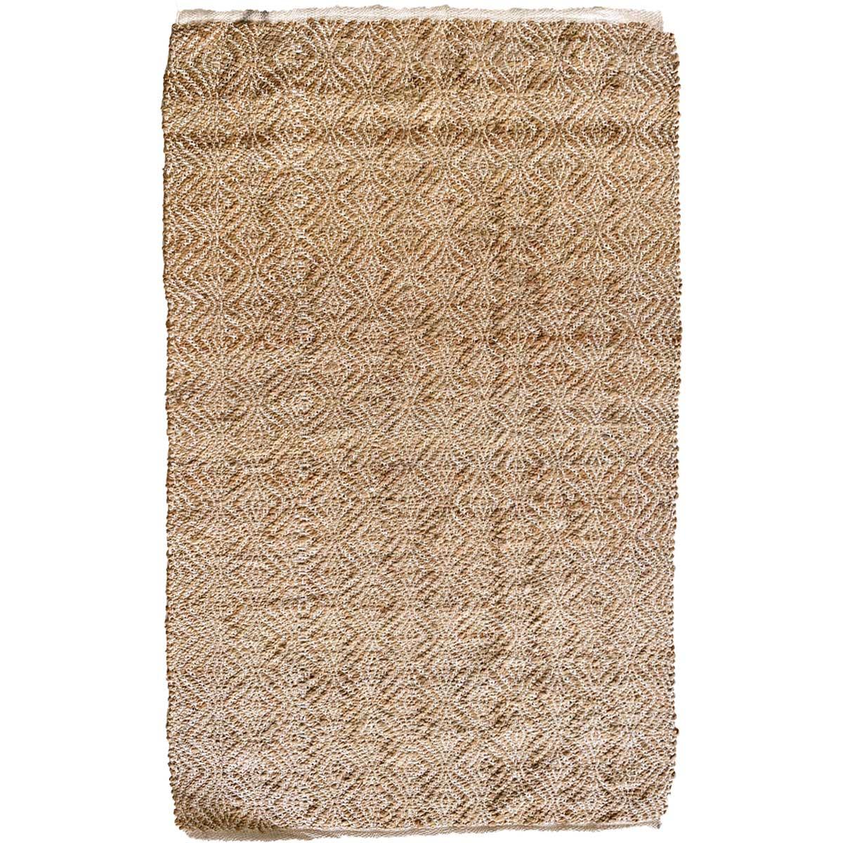 Natural Jute Braided Area Rug 6.1 x 3.11 Feet - Eco-Friendly Handwoven Floor Mat for Living Room, Bedroom, or Entryway Decor