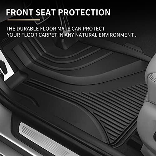 Custom Fit TPE All-Weather Floor Mats for 2019-2025 Mazda 3 (1st & 2nd Row) - Heavy Duty Protection Car Floor Liners - Perfect for Daily Commute, Road Trips & Winter Driving