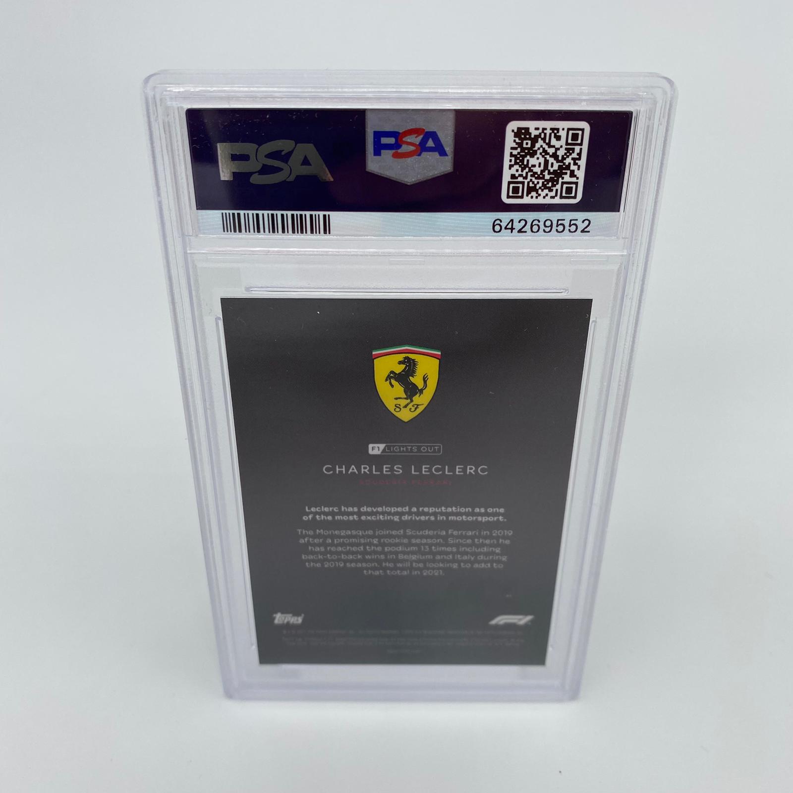 PSA 9 Graded 2002 Charles Leclerc Red Parallel Racing Card - Perfect for F1 Collectors & Motorsport Memorabilia Displays