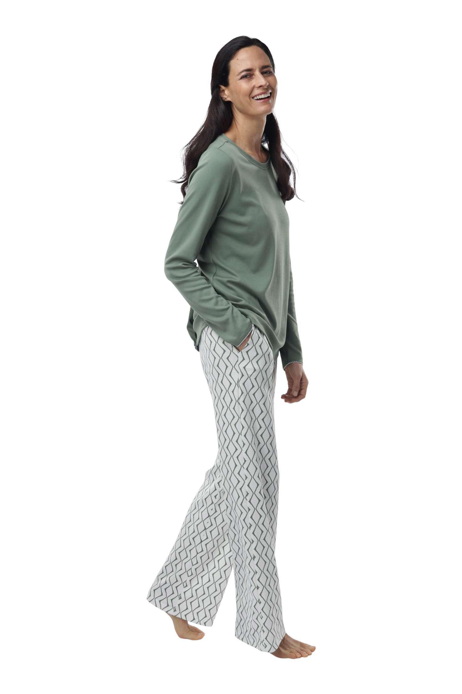 Premium Pima Cotton Women's Pajama Set - Ultra Soft Lounge Sleepwear for Women - Comfy Weekend & Nightwear for Relaxation at Home