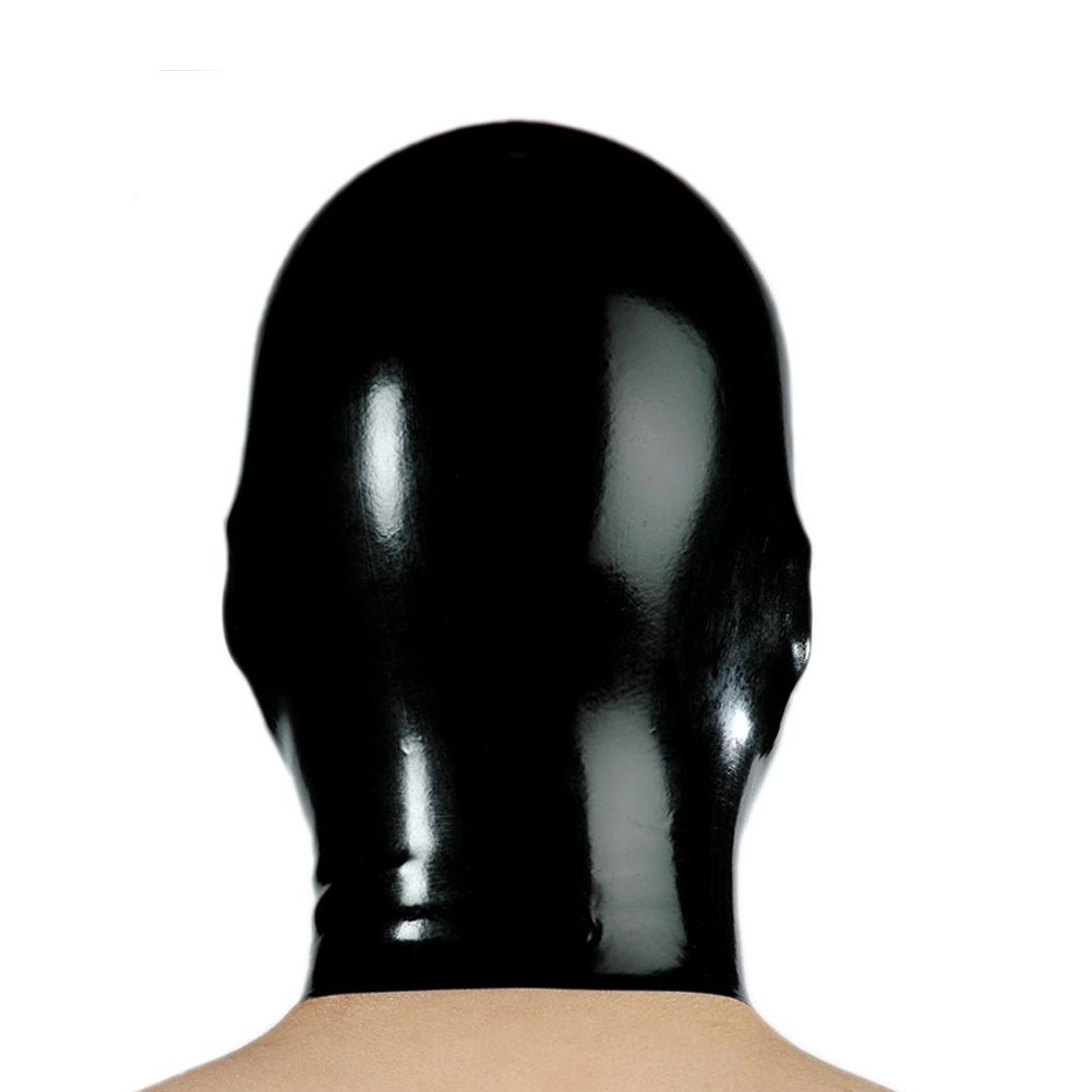 Premium Latex Hood Mask - 0.6mm Seamless Anatomical Rubber Mask with Zipper for Adults | Halloween Costume, Cosplay, Fetish Wear & BDSM Accessories