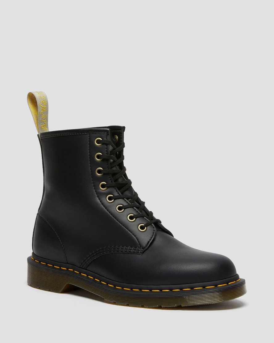 Dr. Martens Vegan 1460 Black Leather Boots - Stylish & Comfortable Vegan Boots for Women & Men | Perfect for Casual Wear, Work & Outdoor Activities
