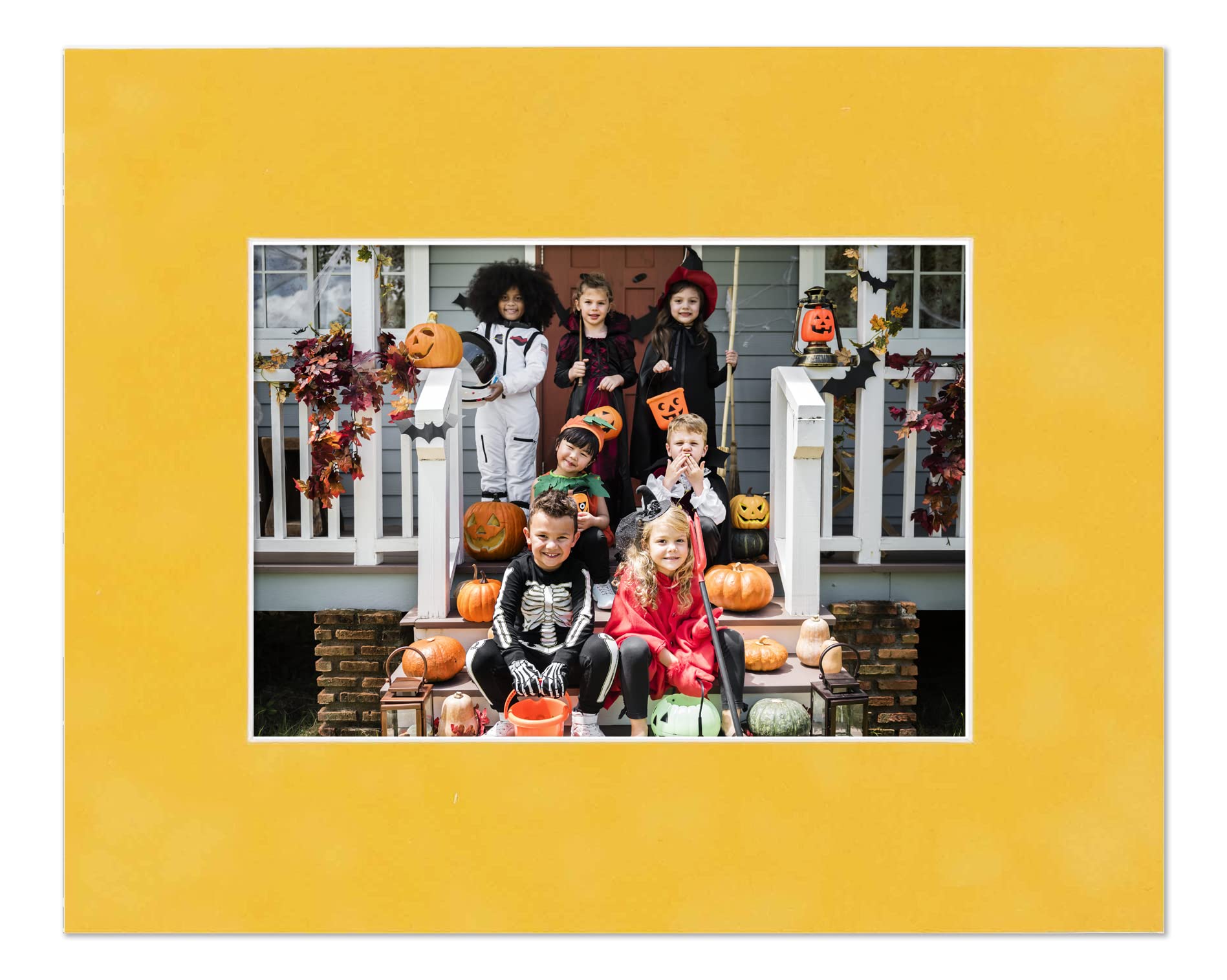 20x24 Acid-Free Sunrise Yellow Suede Precut Matboard for 17x20 Photos - 4-Ply Archival Quality Bevel Cut Mat with Backing Board & Self-Seal Crystal Clear Photo Bag - Perfect for Framing, Picture Displays & Art Preservation