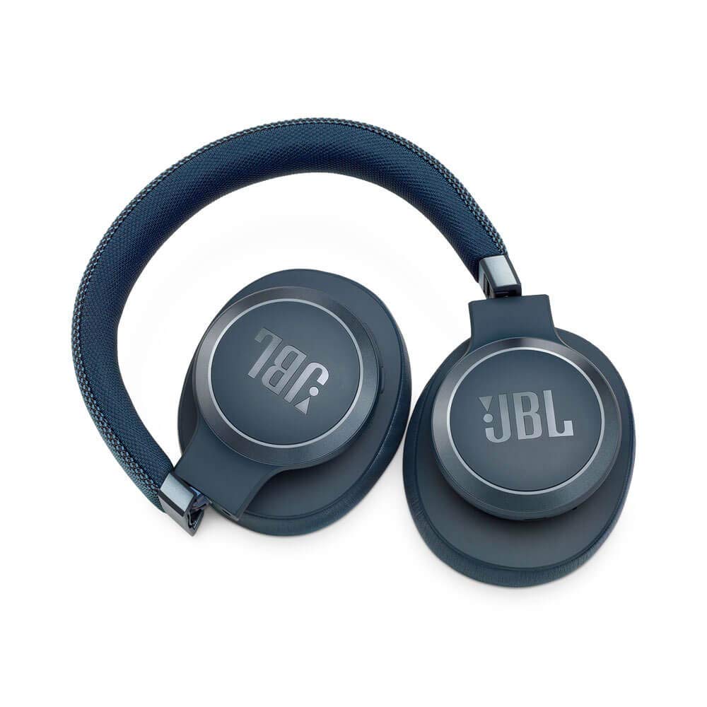 JBL Live 650BTNC Wireless Over-Ear Bluetooth Headphones with Active Noise Cancellation, 30-Hour Battery Life, Built-in Mic - Blue | Perfect for Travel, Work & Music Lovers