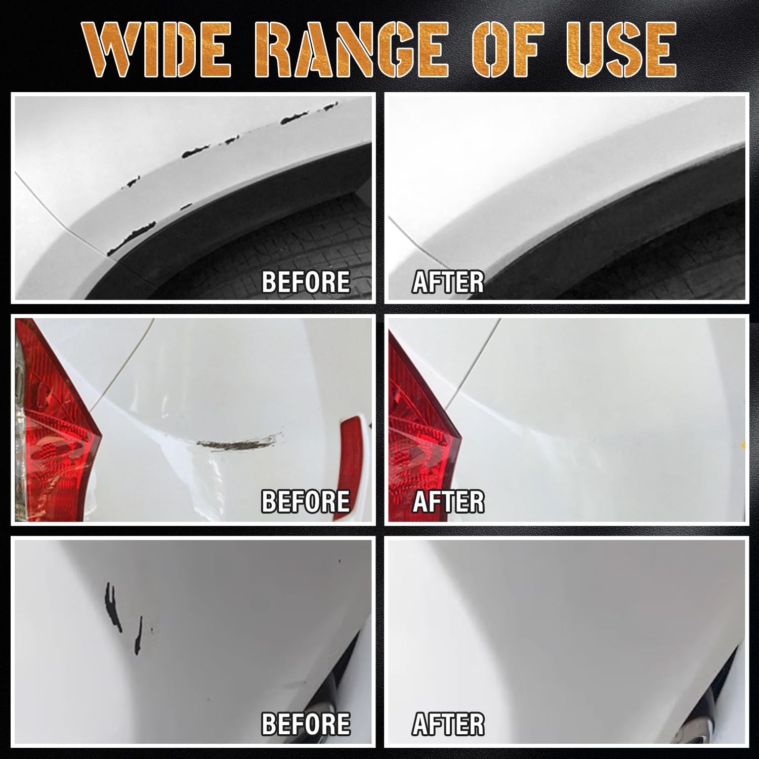 White Touch Up Paint for Cars - 2-in-1 Automotive Scratch Repair Pen | Car Paint Scratch Remover for Deep Scratches & Chips | Perfect for DIY Car Scratch Fixing at Home or On-the-Go