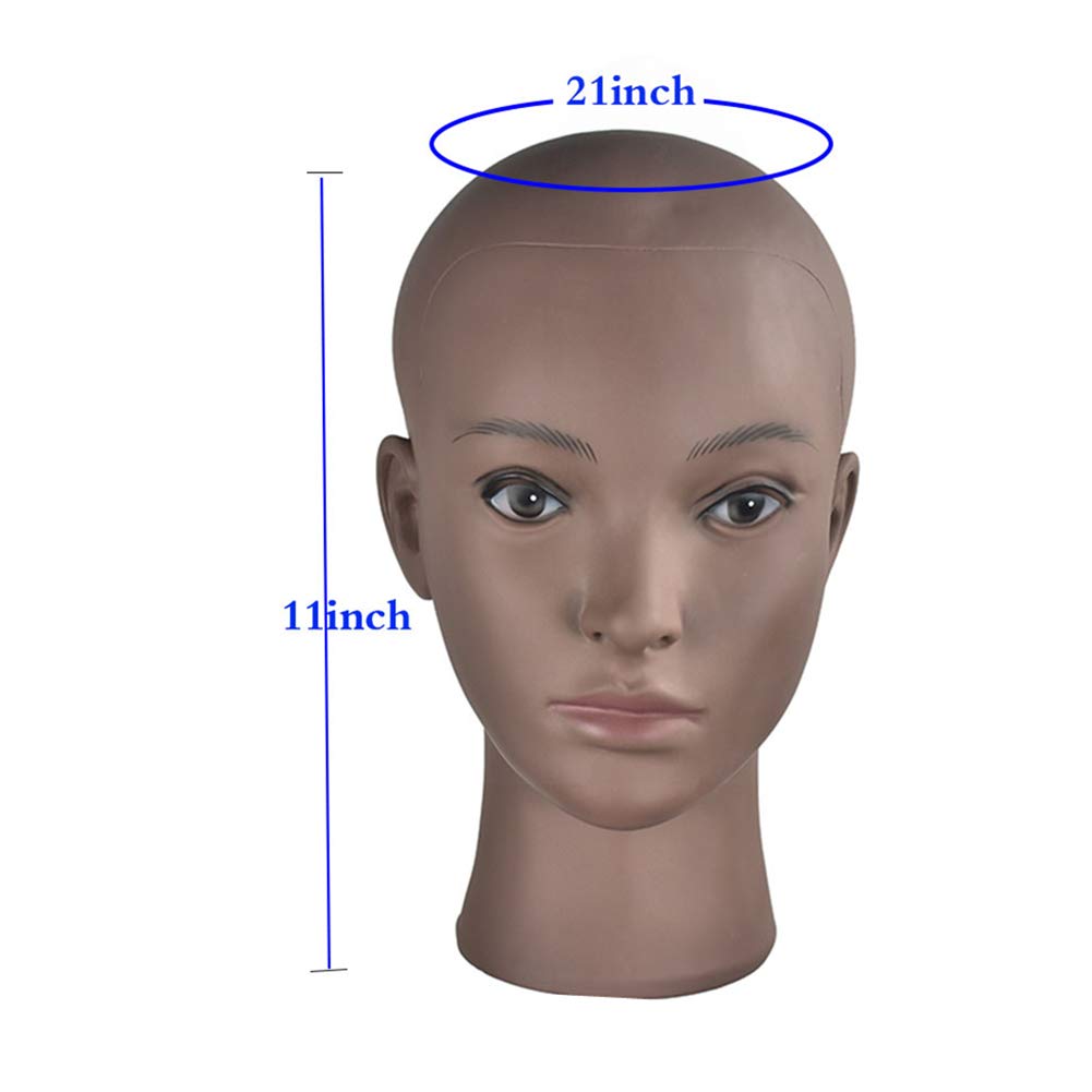 Styrofoam Mannequin Head for Wigs - Polystyrene Display Head for Hairstyling Practice, Wig Making & Salon Training - Perfect for Cosmetology Students, Barbers & Hairdressers