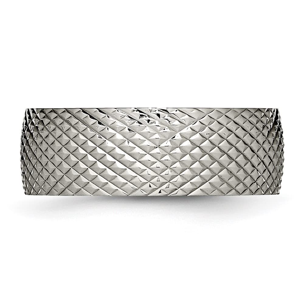 Titanium Textured Ring for Women - Elegant Fine Jewelry Gift for Her - Perfect for Anniversaries, Birthdays & Special Occasions