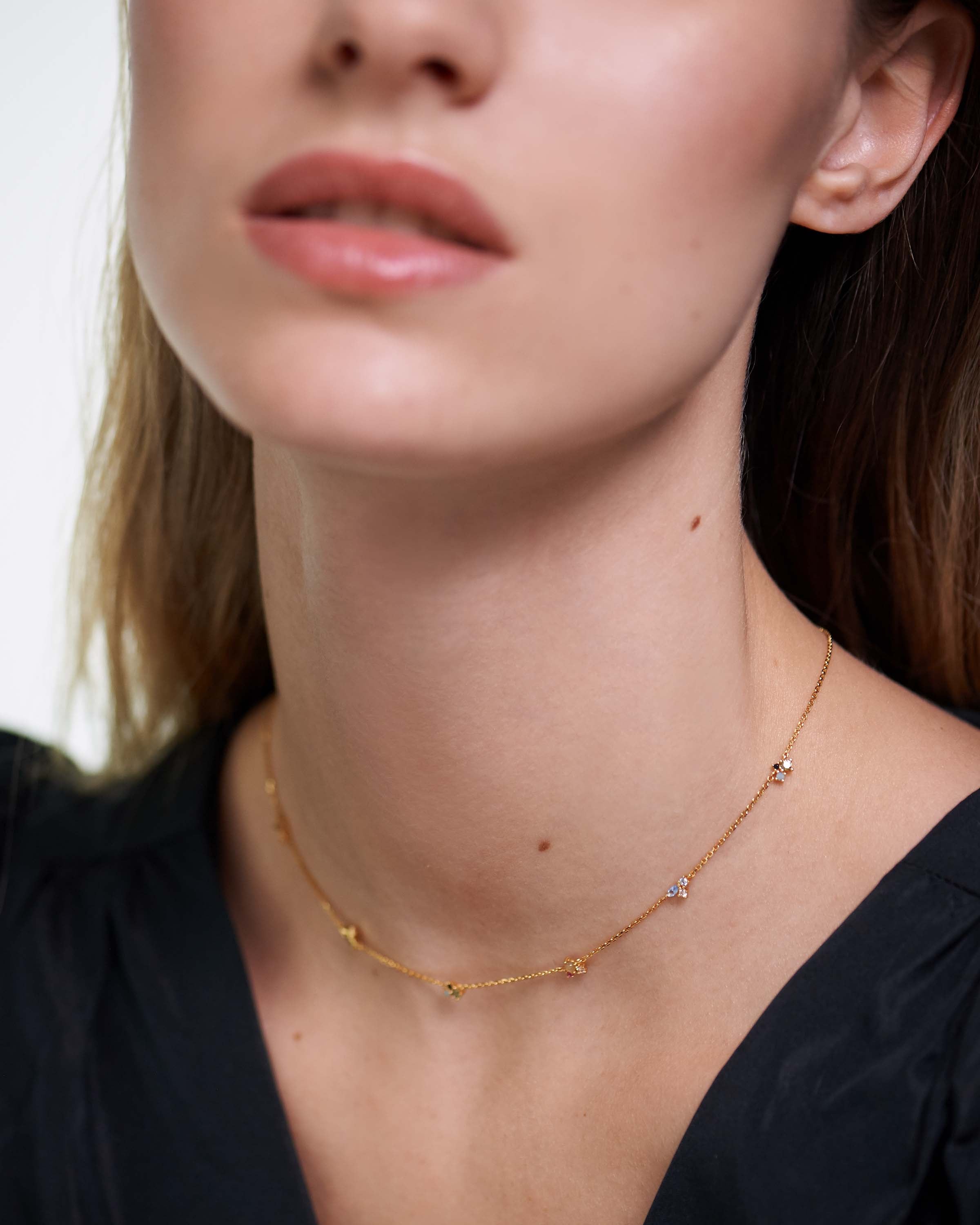 Elegant La Palette Necklace for Women - Trendy Layered Pendant Jewelry - Perfect for Date Night, Parties & Everyday Wear