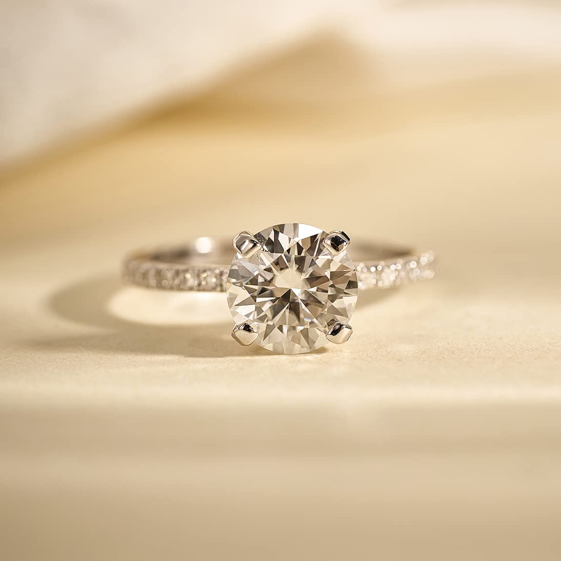 1.5ct Cubic Zirconia Engagement Ring for Women - 925 Sterling Silver 14K White Gold Plated Wedding Band, Promise Ring (Sizes 4-11) | Perfect for Proposals, Anniversaries & Special Occasions